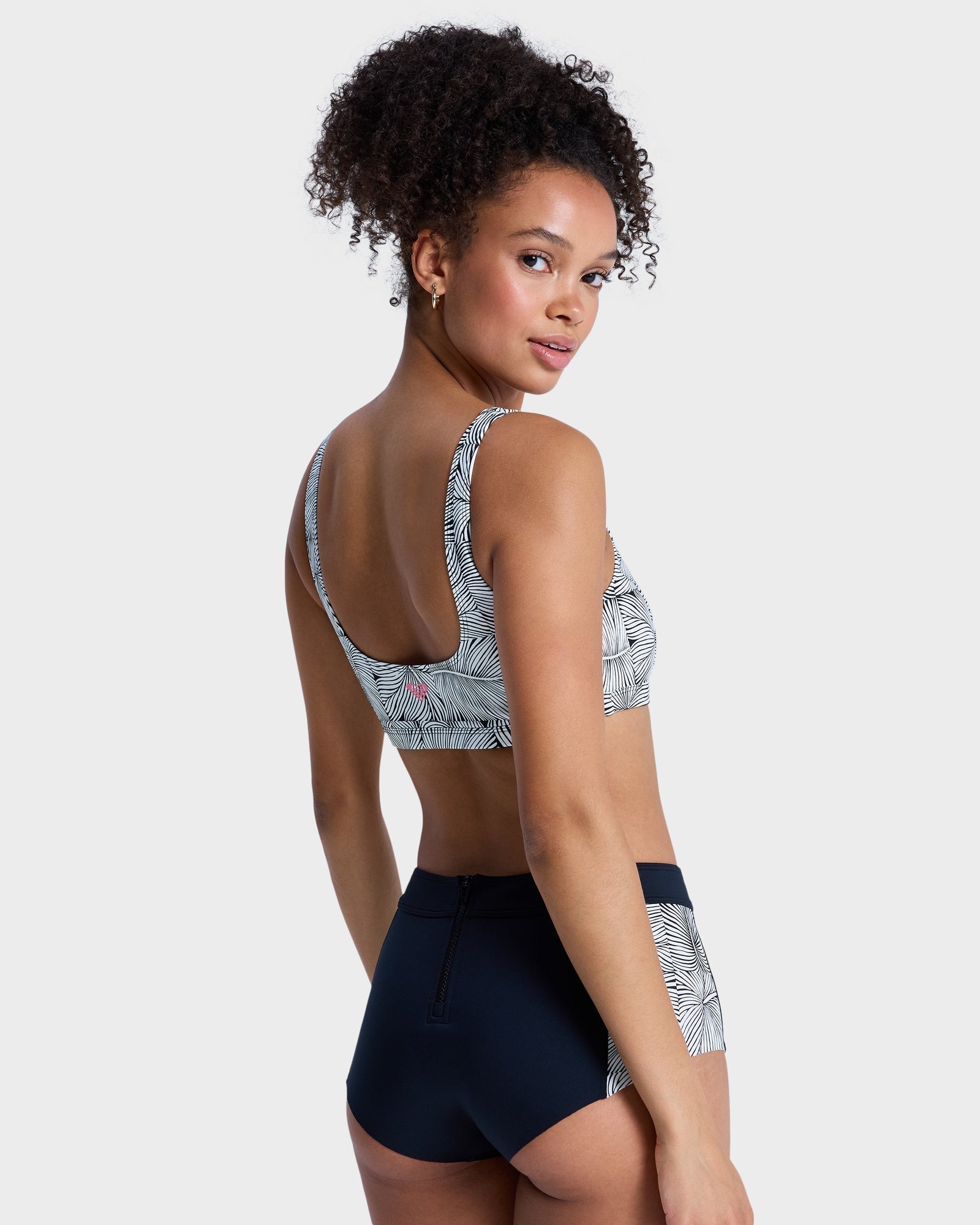 Womens Pro Surf Athletic Tri Bikini Top