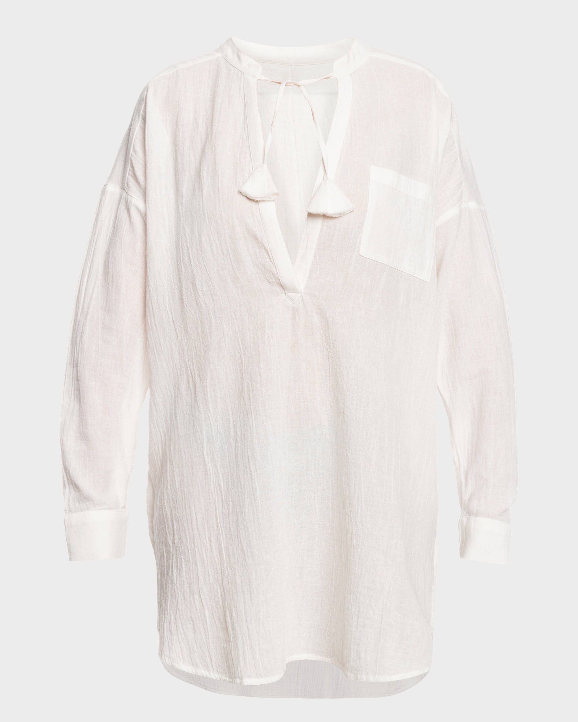 Womens Shoreline Lights Long Sleeve Shirt Dress