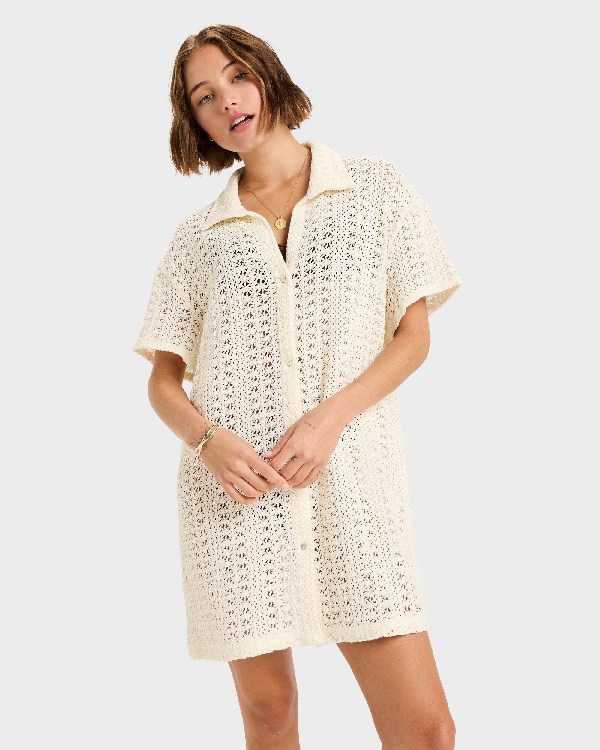 Womens Chasin Sunset Cover Up Shirt – Roxy - Main Image