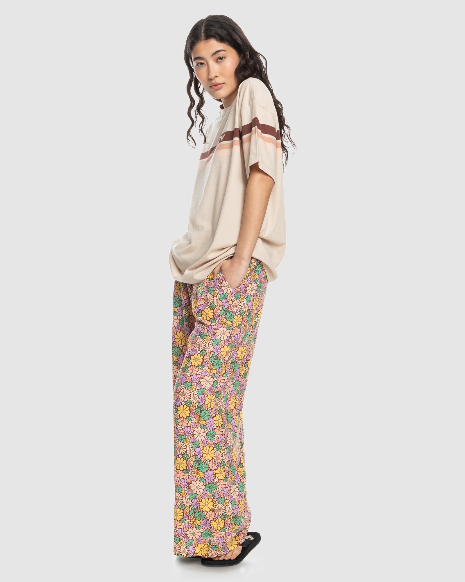 Womens The Colorful Beach Oversized T-Shirt