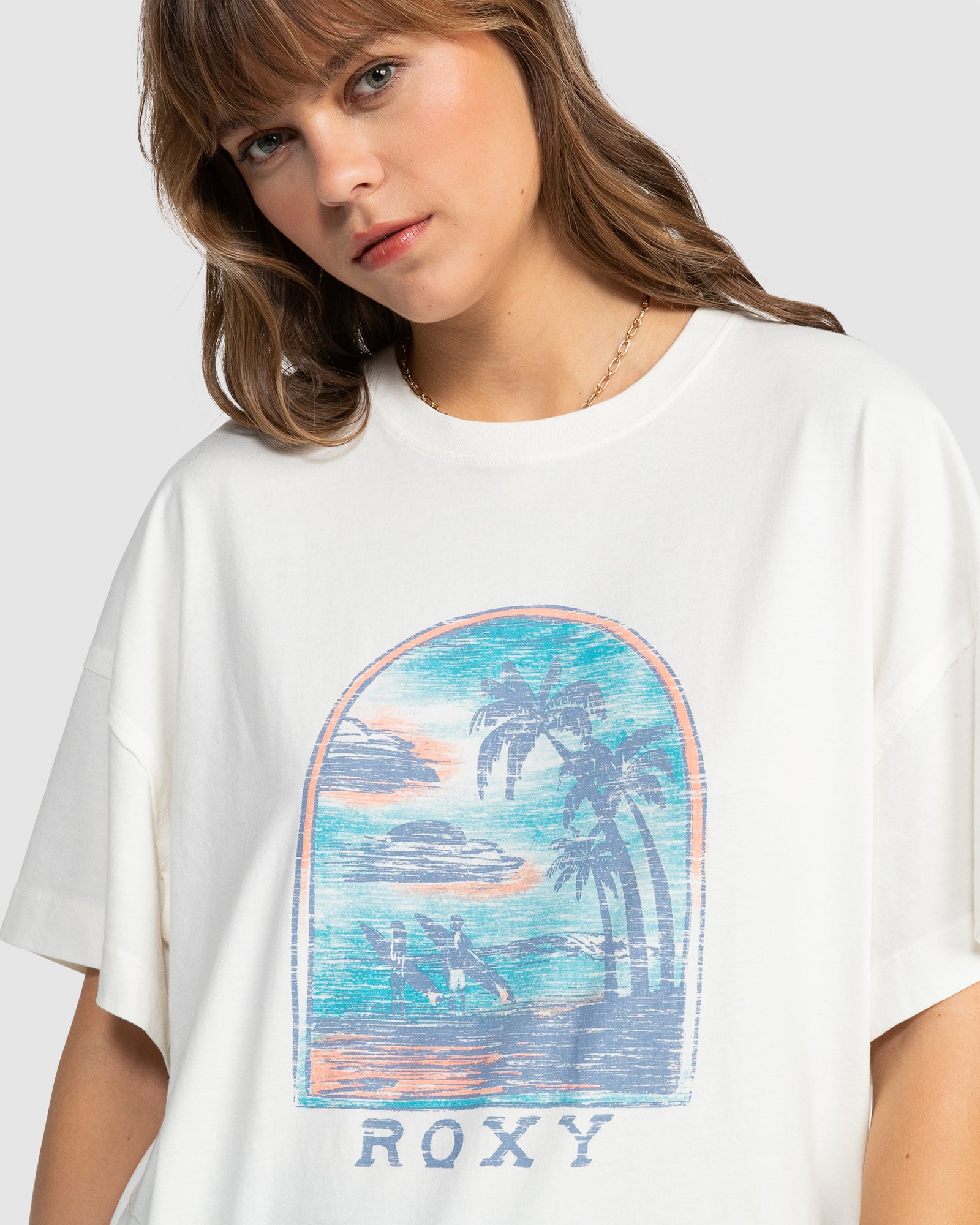 Womens Sweeter Sun B Oversized Short Sleeve T-Shirt