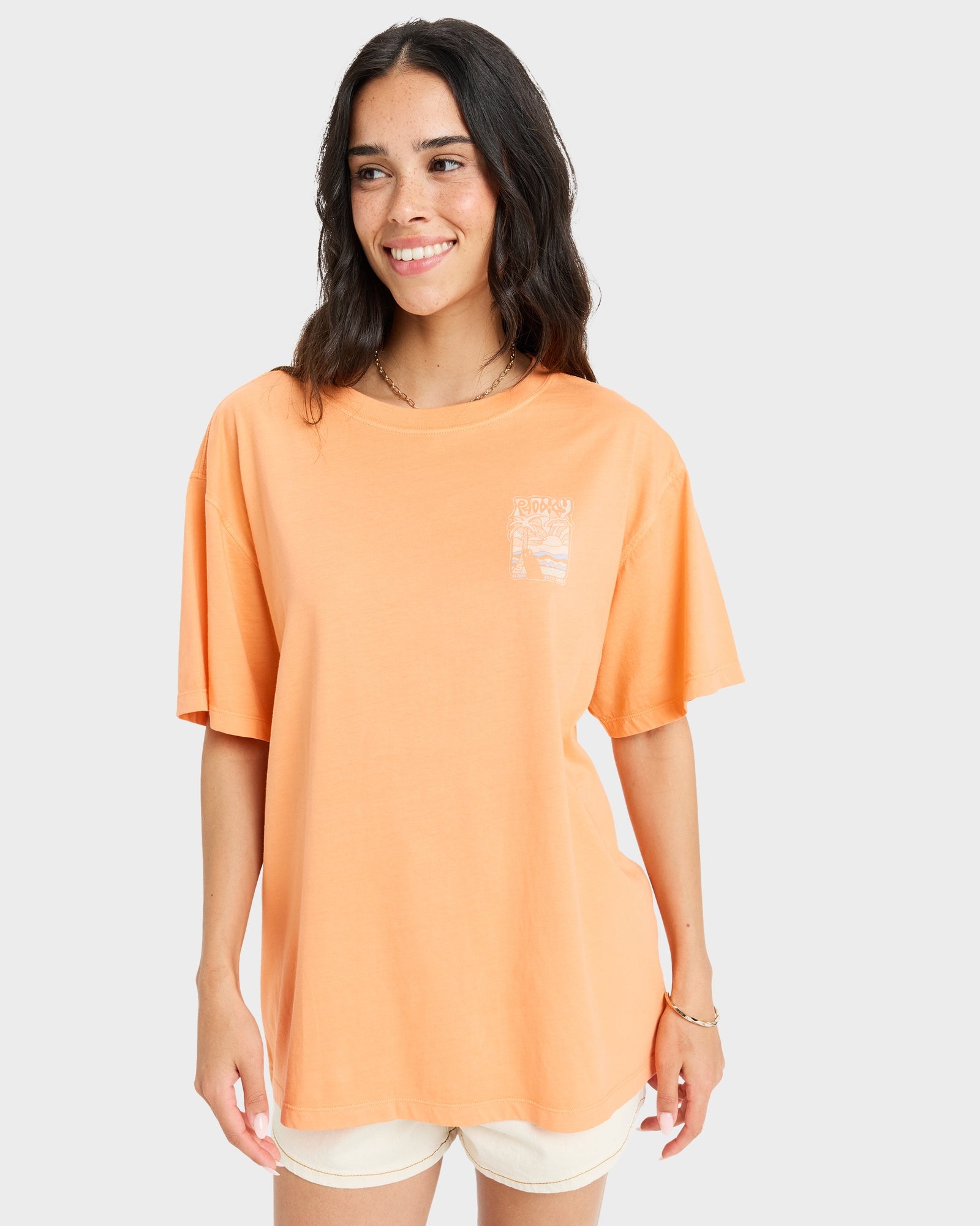 Womens Sunny Oversize Enzyme Wash T-Shirt