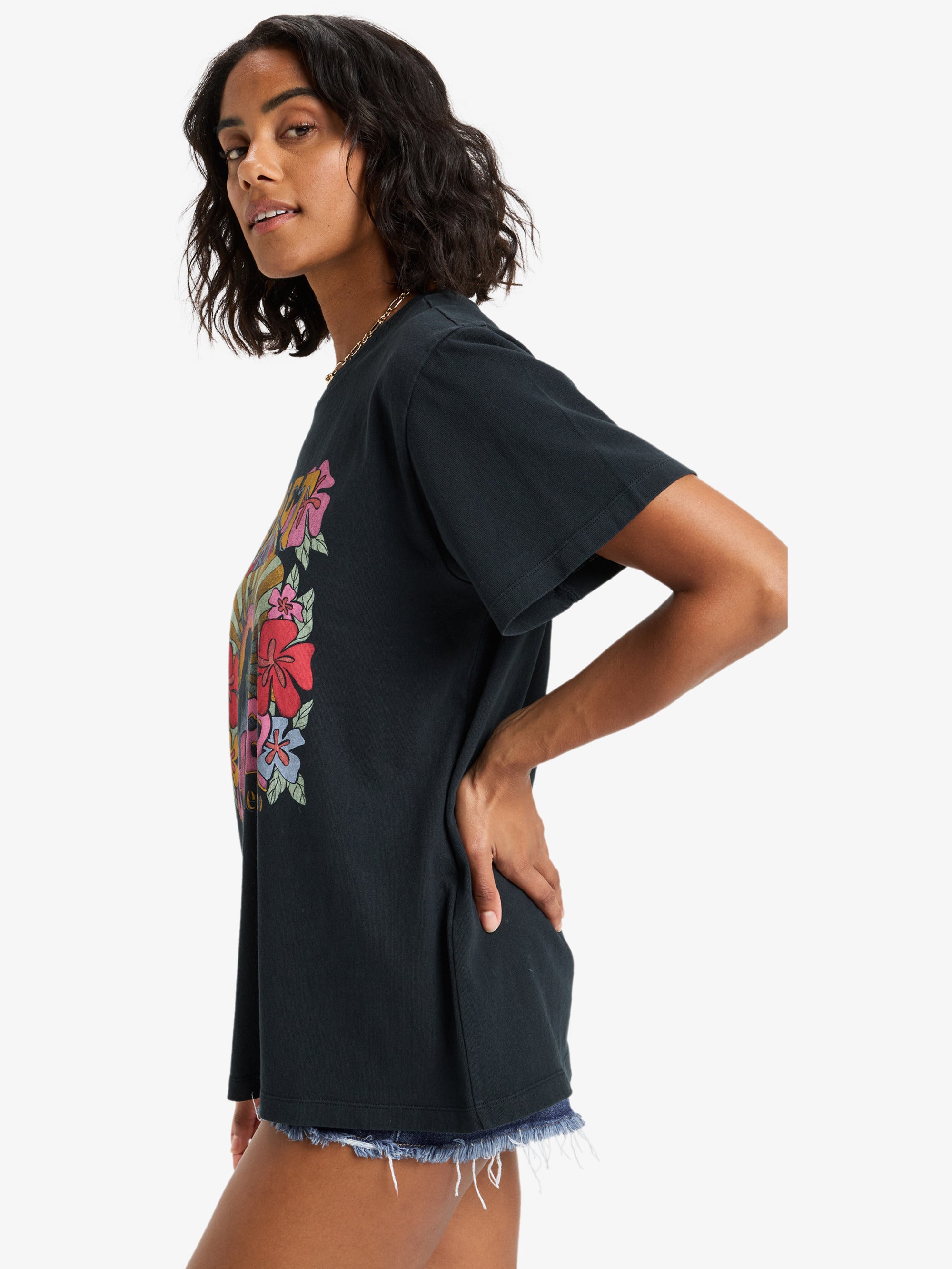 Womens Sunny Oversized Stone Wash T-Shirt