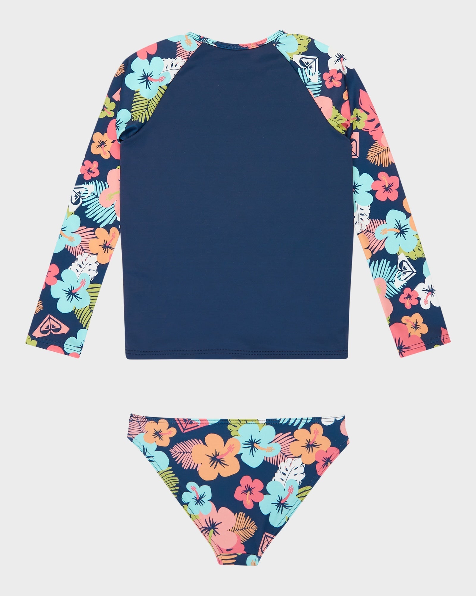 Girls 2-7 Morning Flower Lycra Set Rash Vest