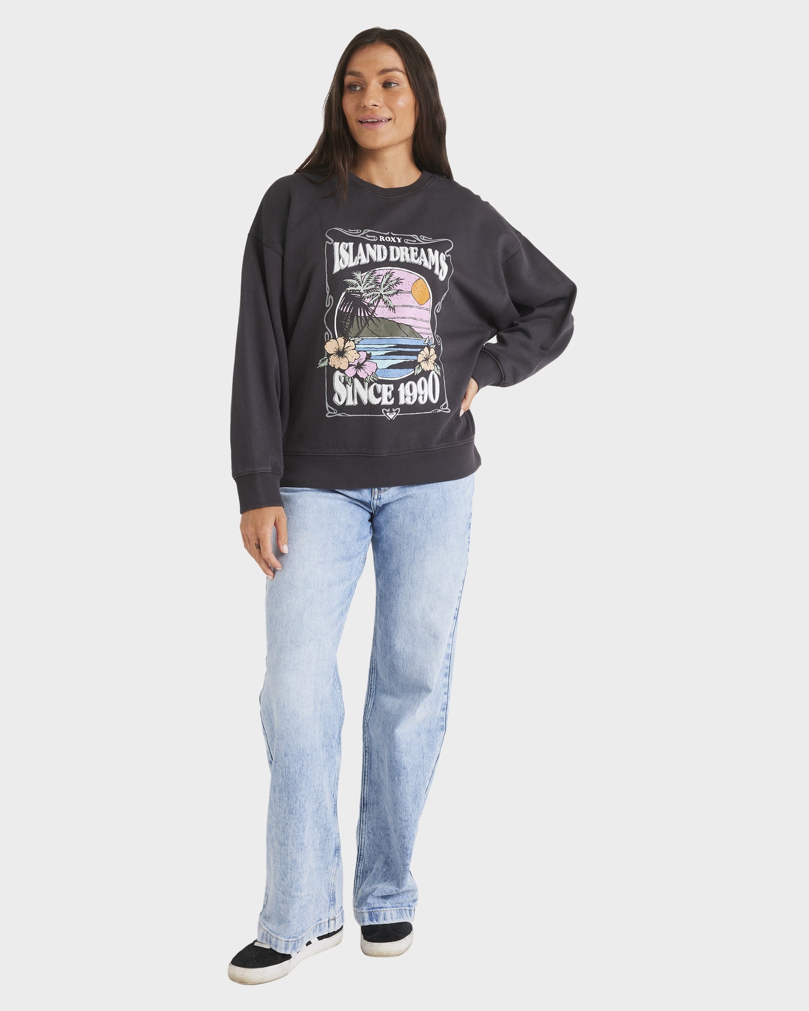 Womens Island Dreaming Crew Neck