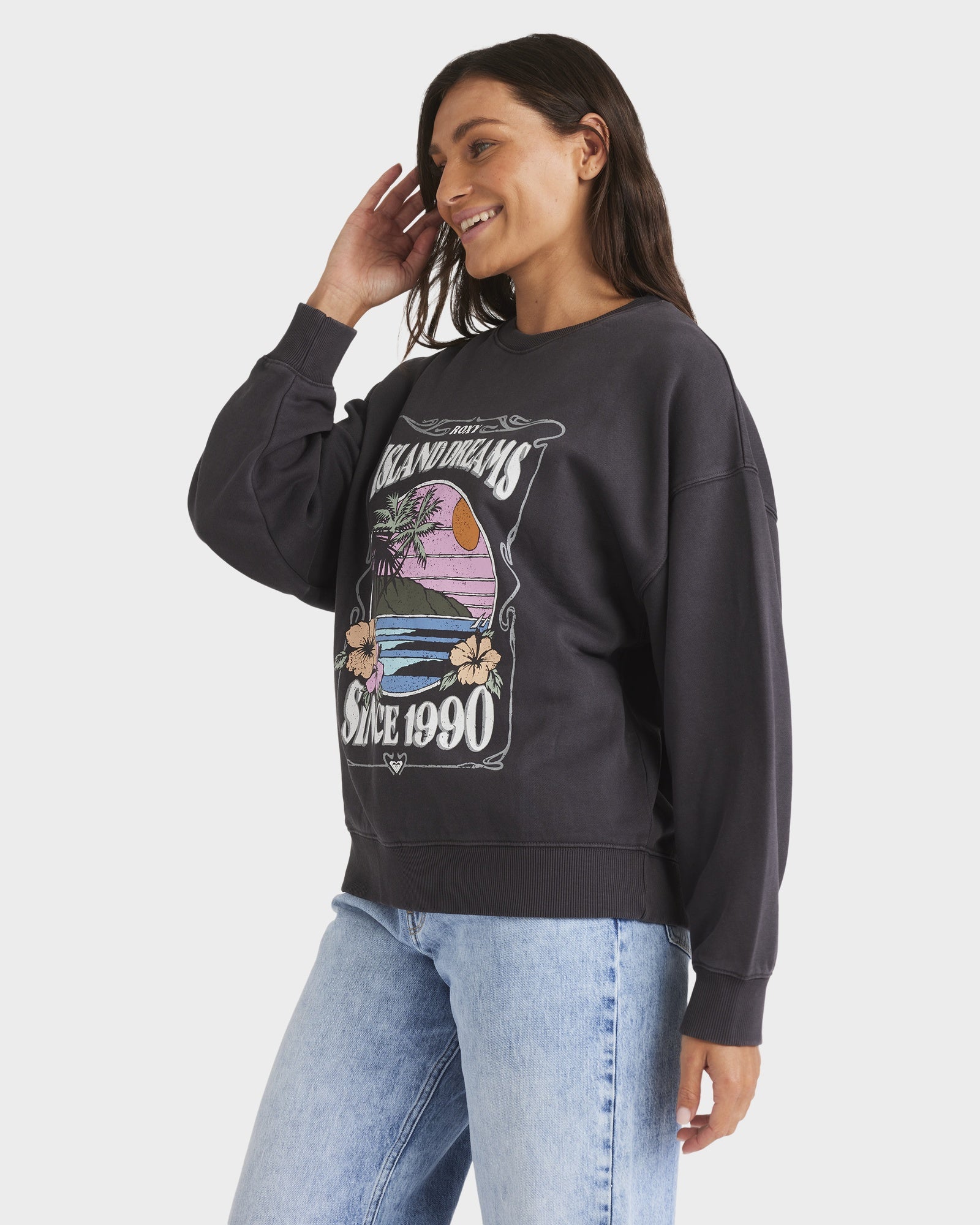 Womens Island Dreaming Crew Neck