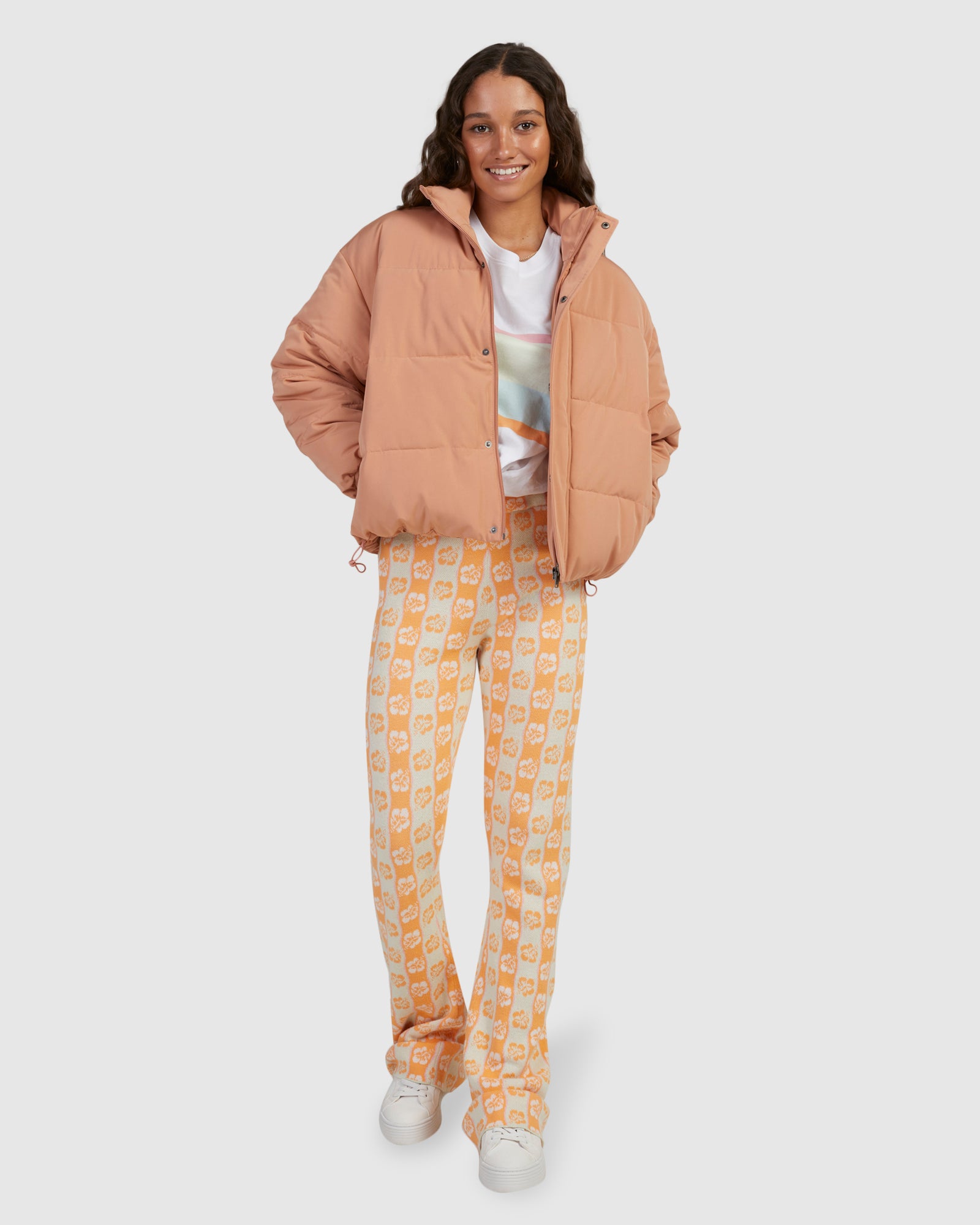 Womens New Age Crop Puffer Jackets