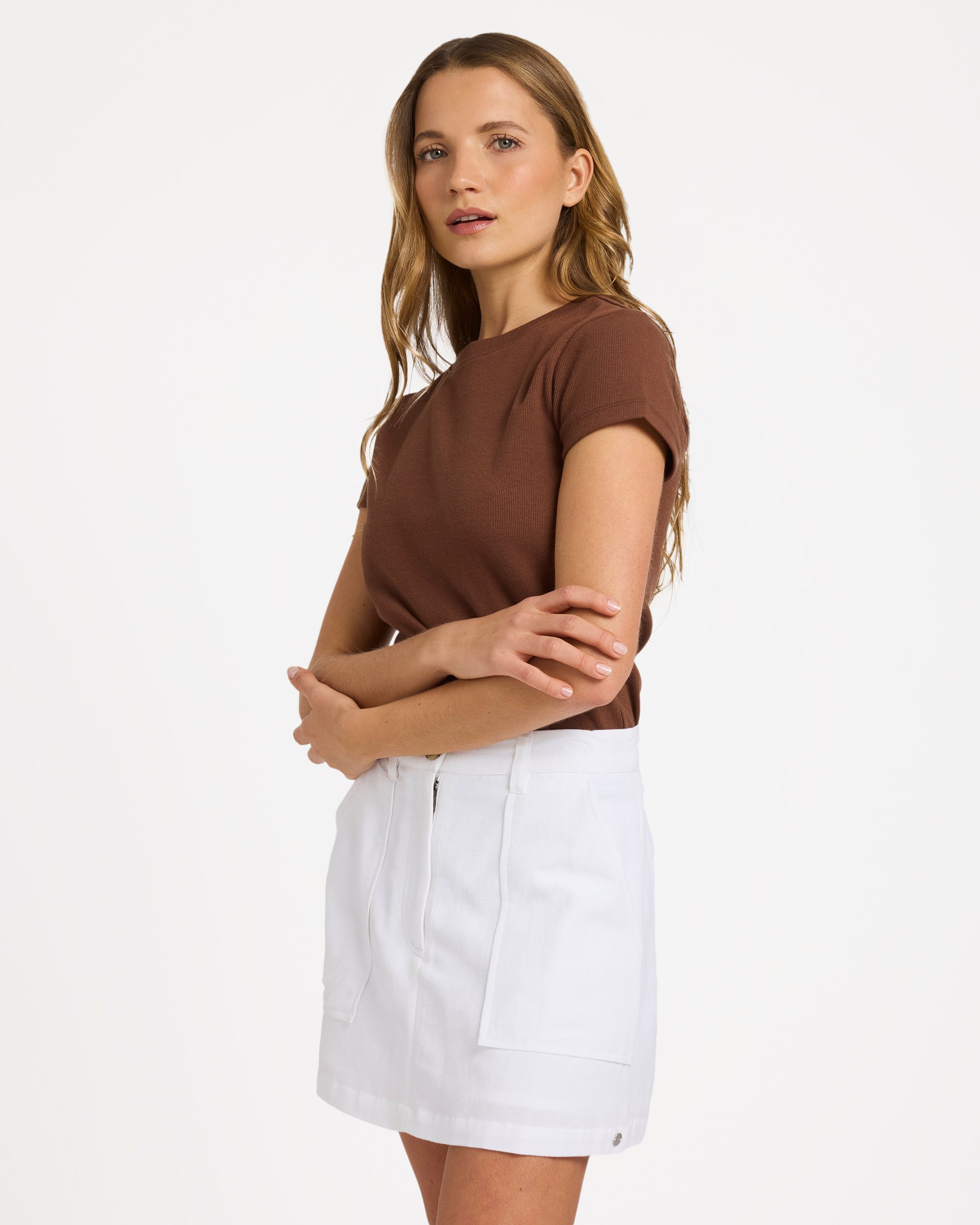 Womens Base Rib Crew Neck T-Shirt