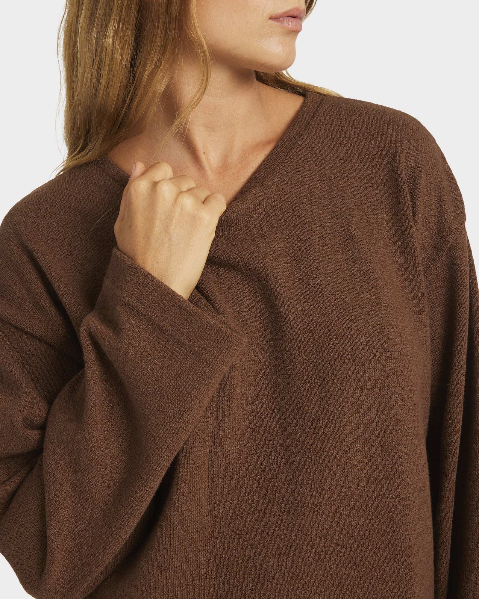 Womens Stay Cozy Long Sleeve Sweatshirt