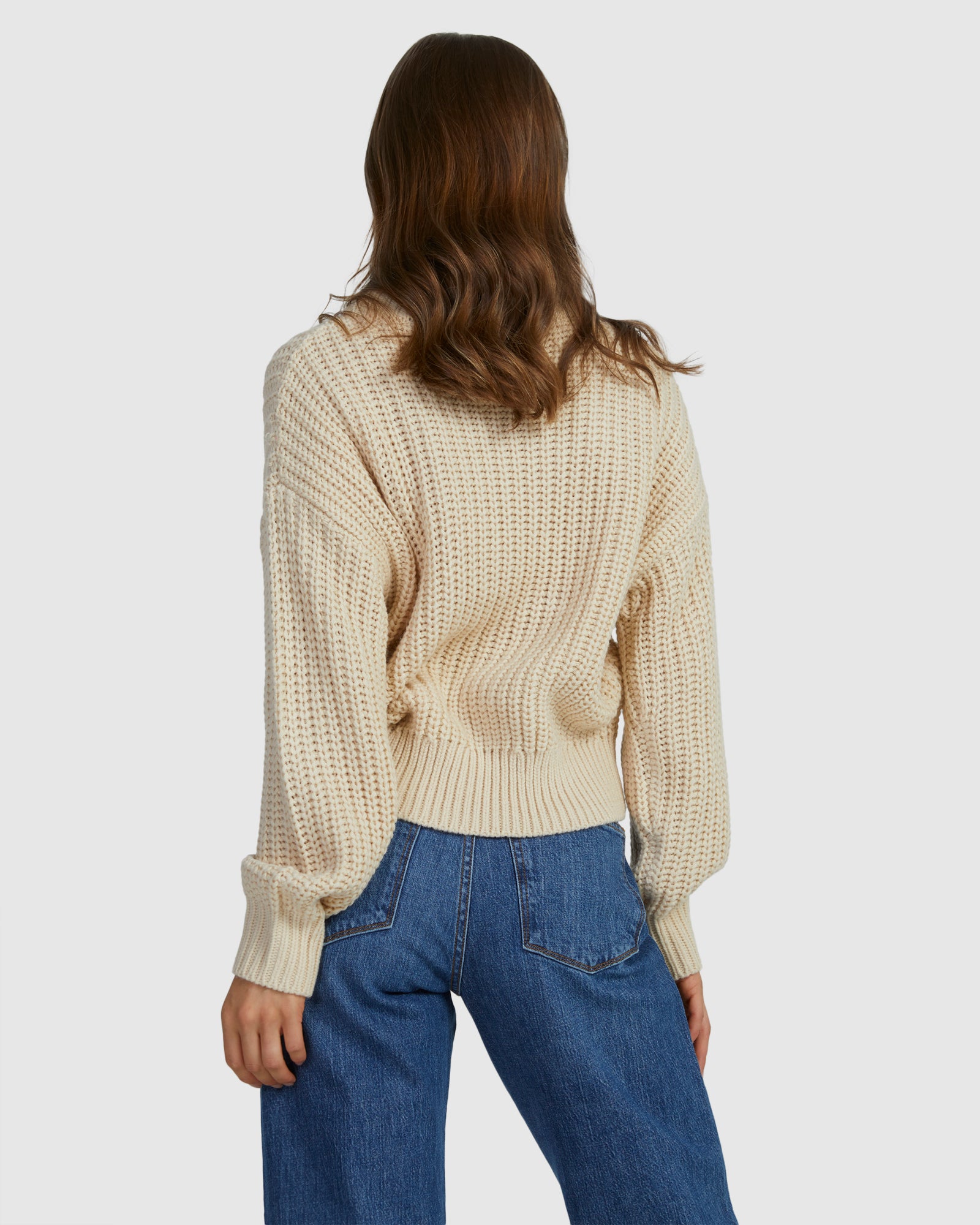 Women Coming Home Crew Neck Knitted Jumper