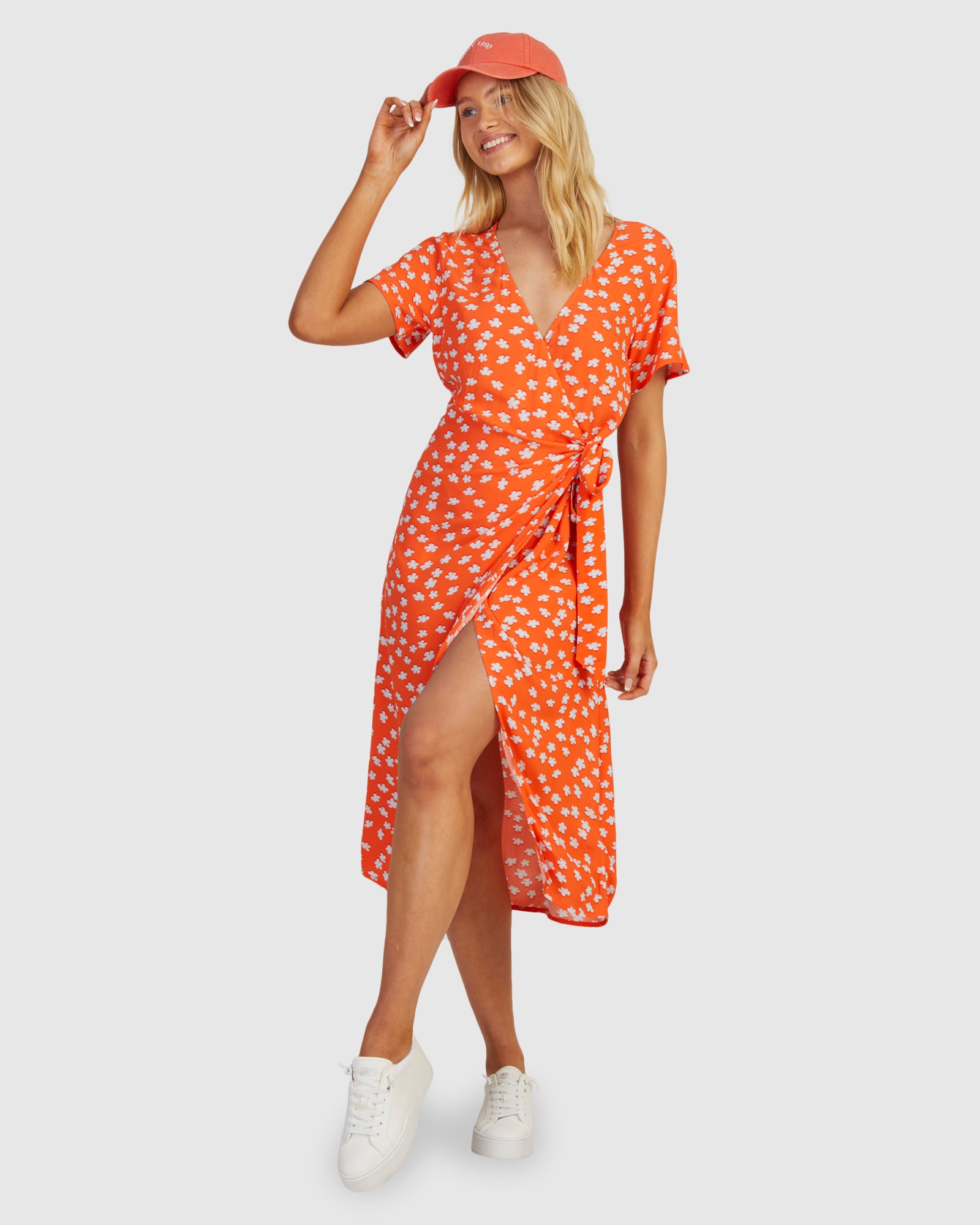 Womens Indigo Sand Wrap Dress Dress