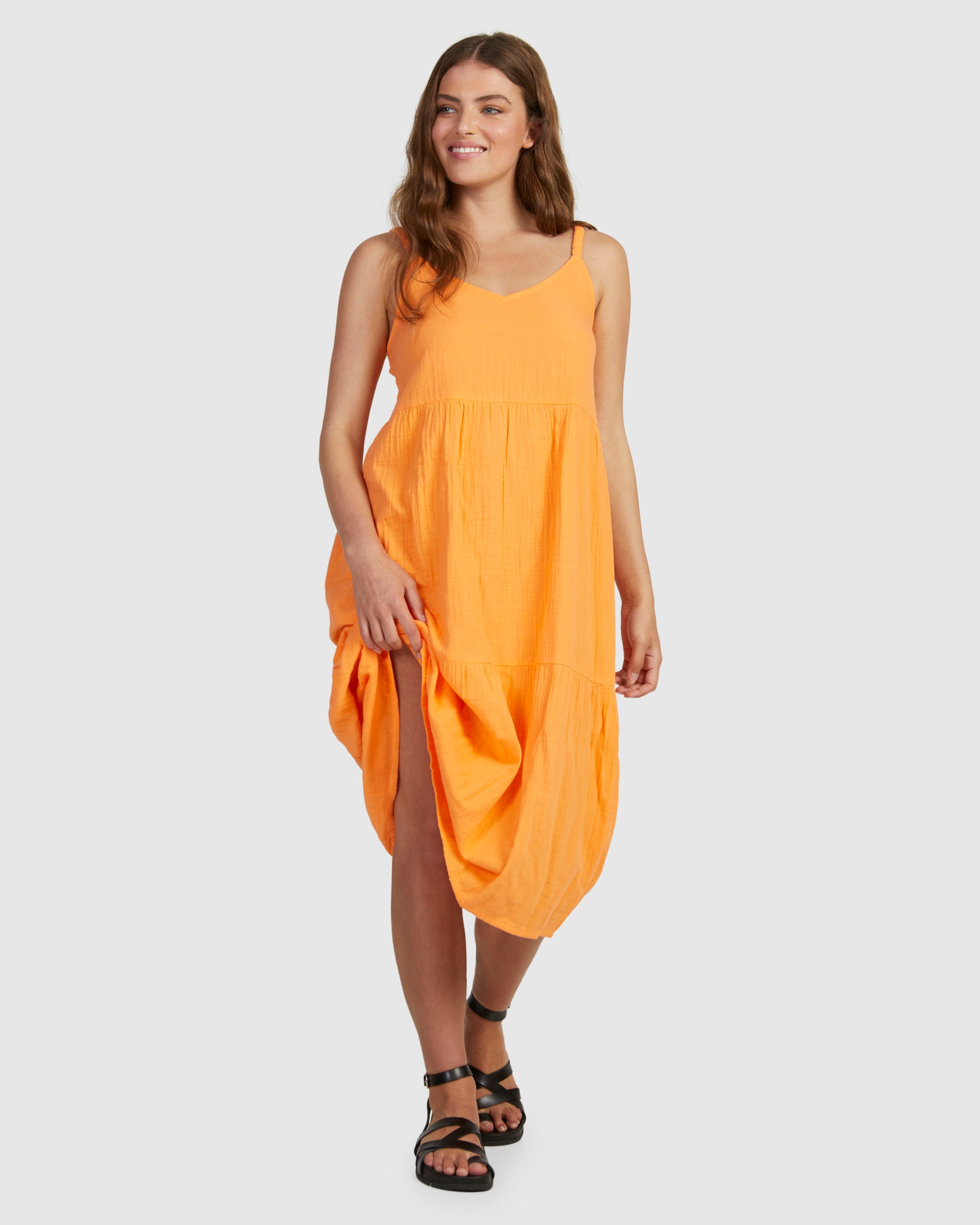 roxy waiting line dress Waiting Line Printed - Midi Dress for Women - Women's Black Midi Dress