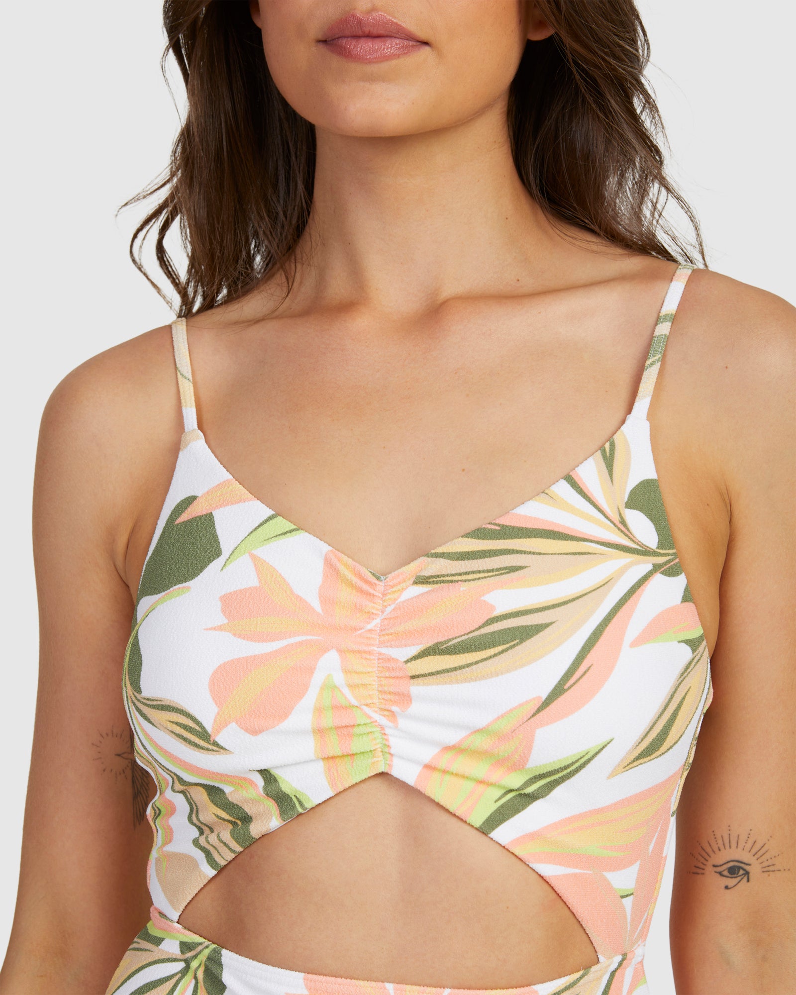 Womens Subtly Salty Fashion One Piece Swimsuit