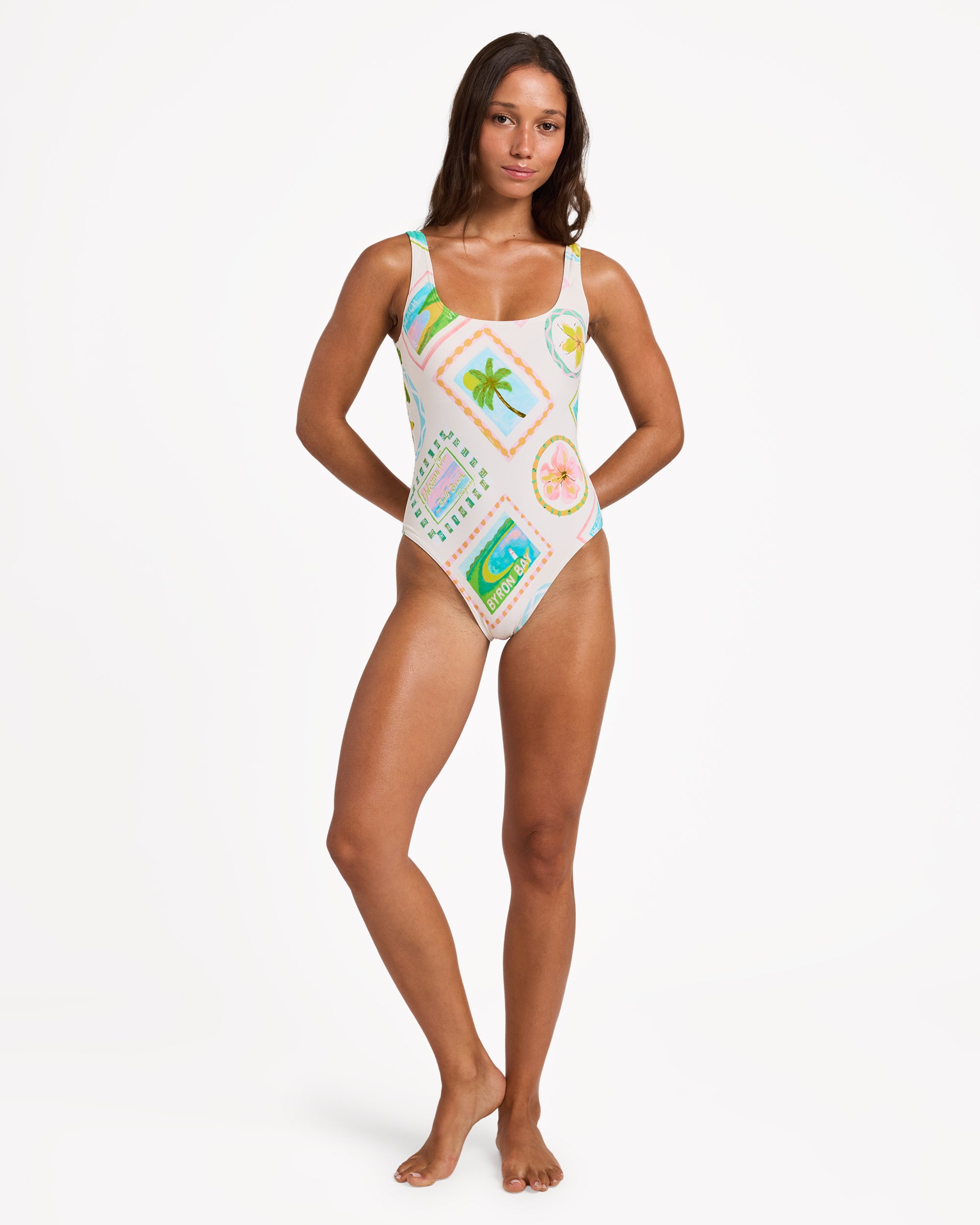 Womens Postcards One Piece