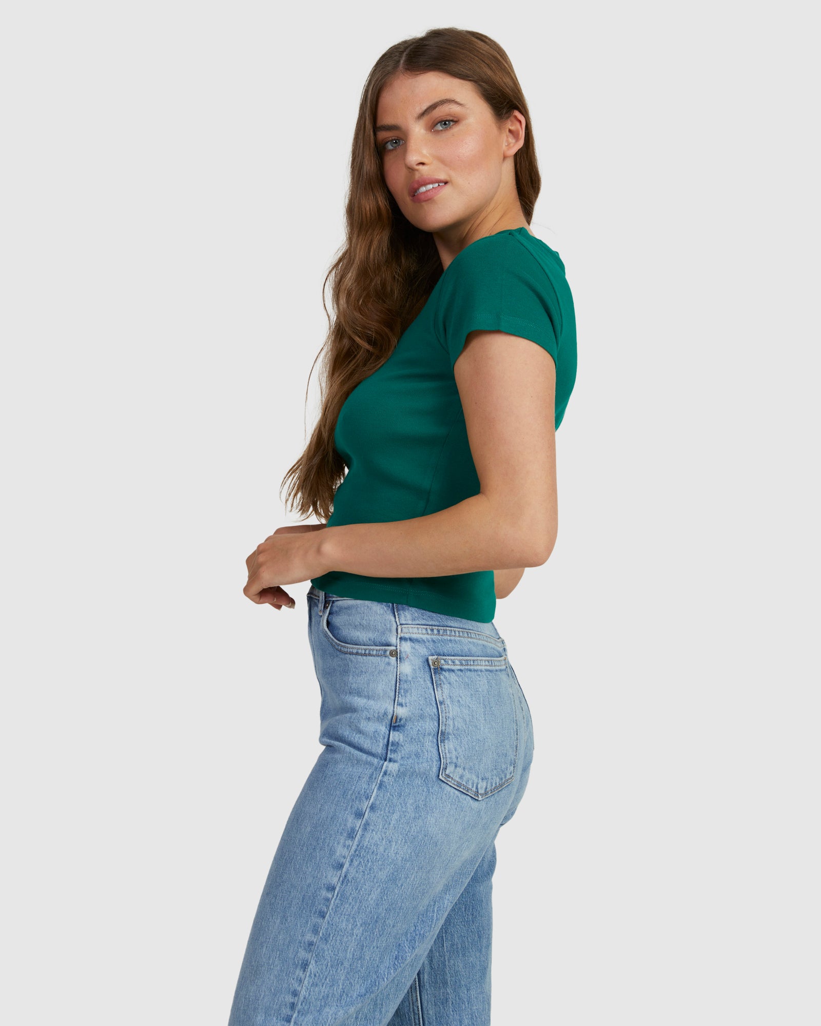 Womens Summertime Glow Baby Tee T-Shirt