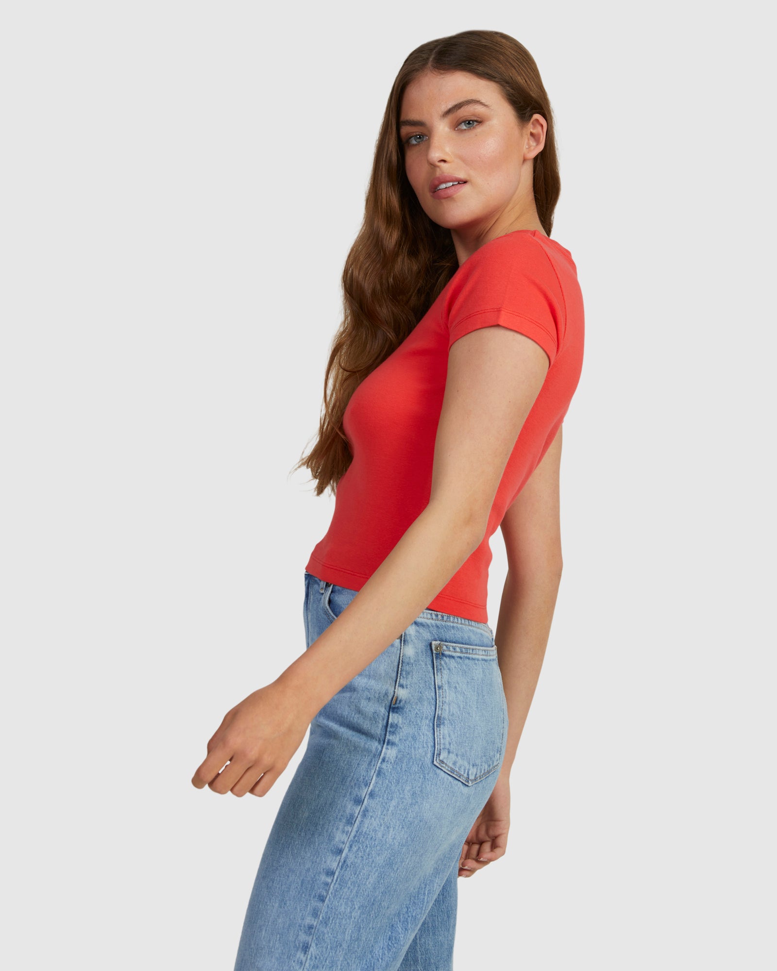 Womens Summertime Glow Baby Tee T-Shirt