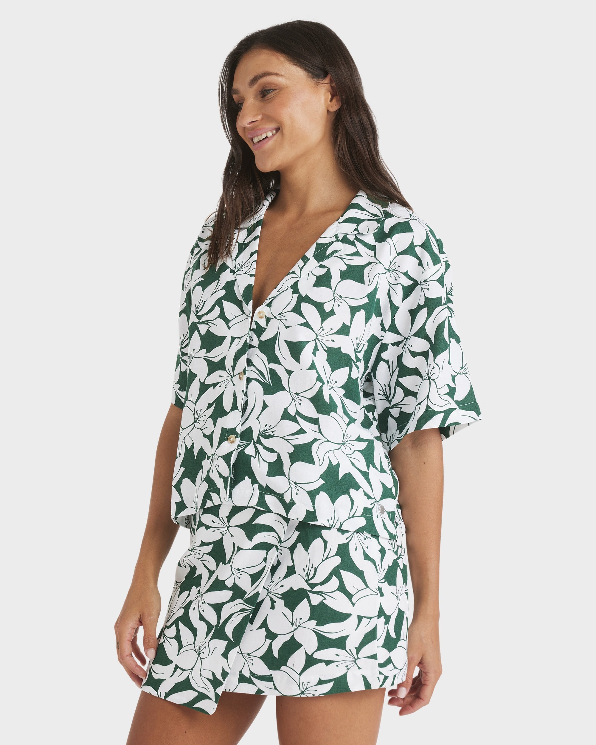 Womens Khloe Salty Water Short Sleeve Shirt