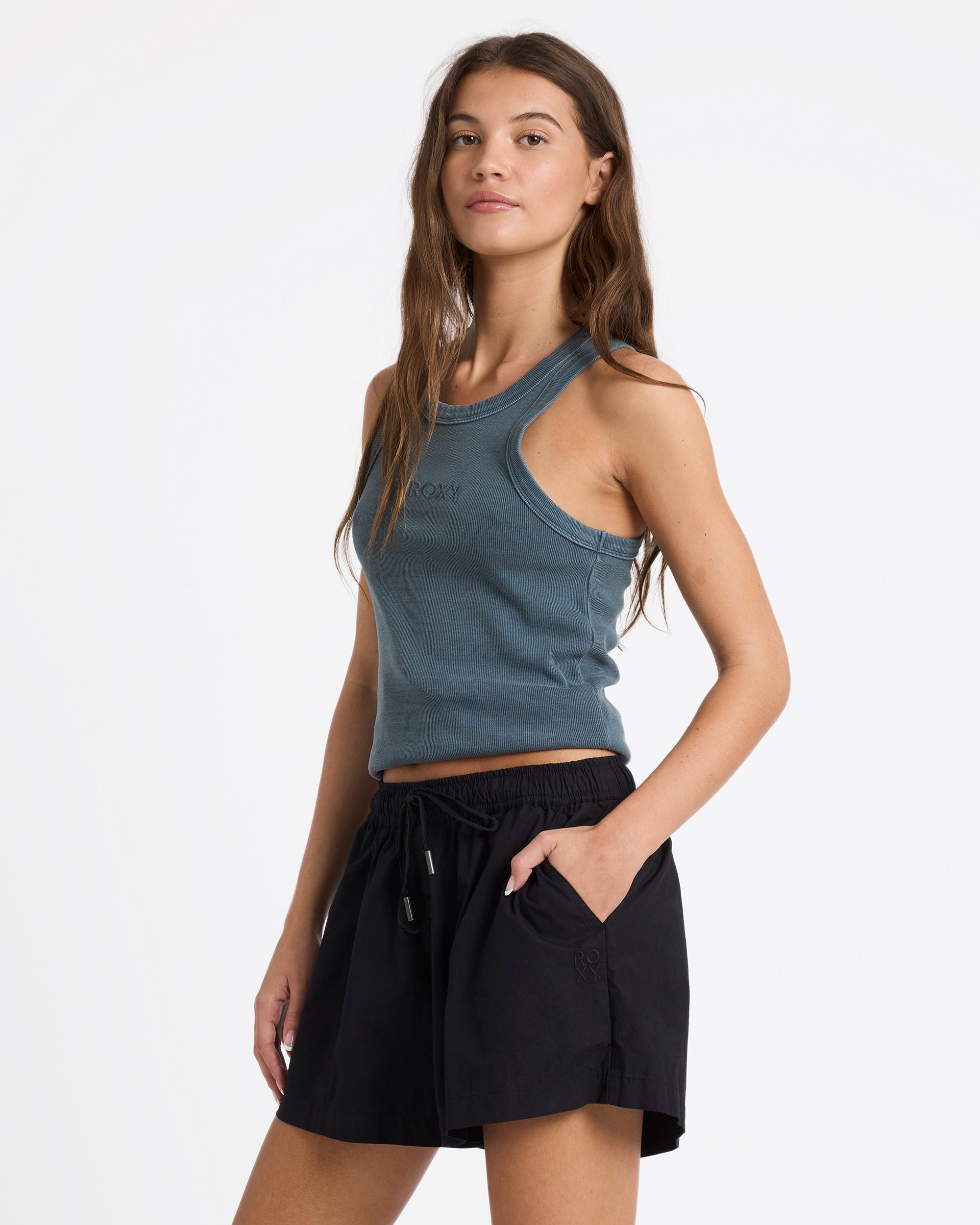 Womens Recess Elastic Waist Shorts