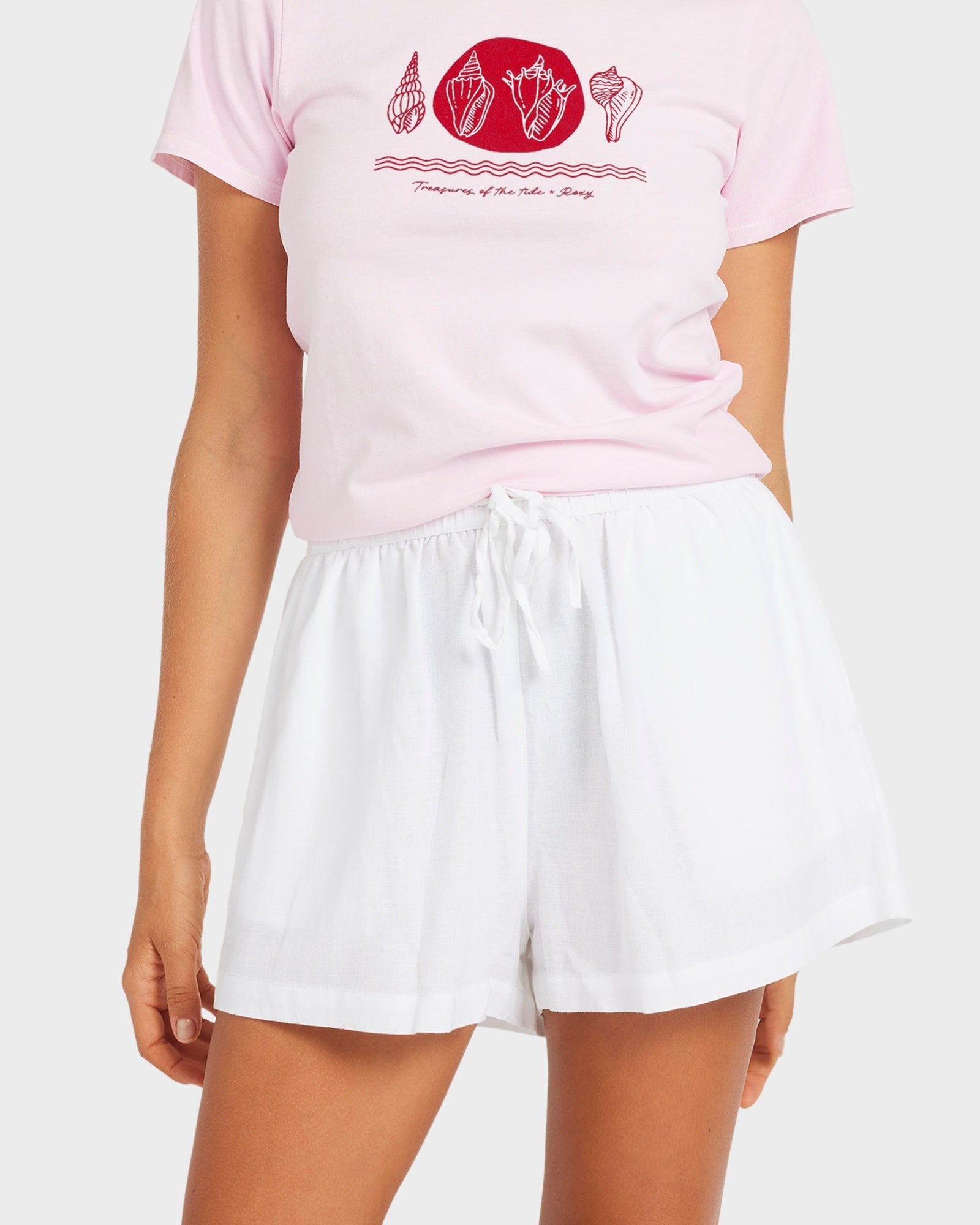 Womens Dreamer Elastic Waist Shorts