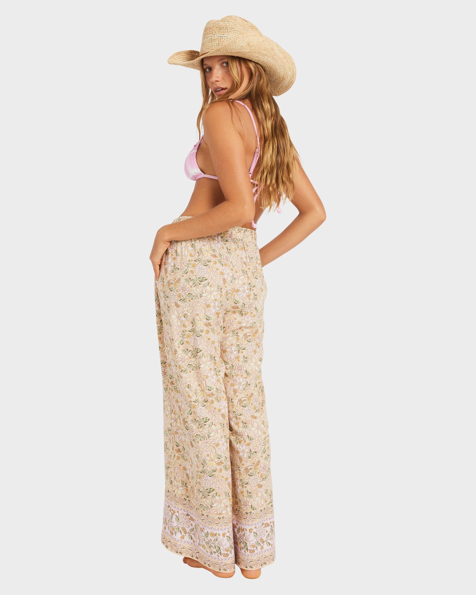 Womens Garland Wide Leg Pants