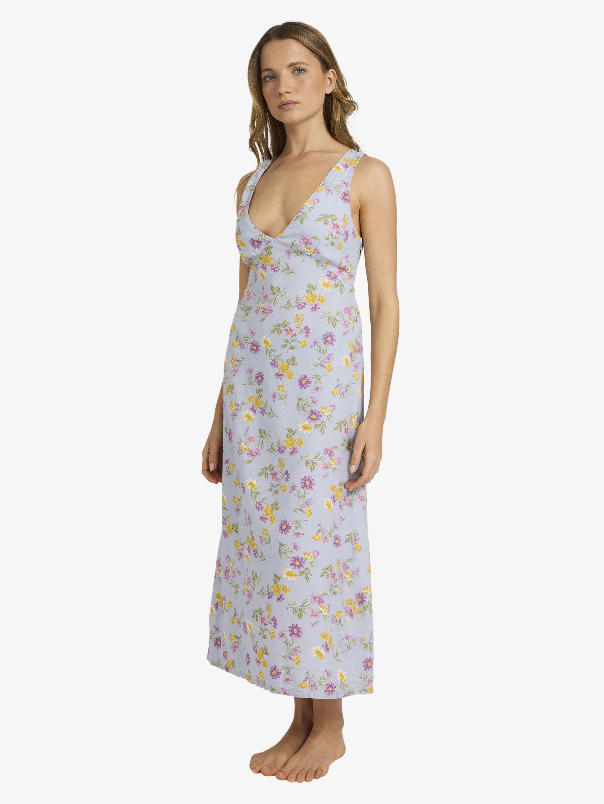Womens Wild Flower Midi Dress