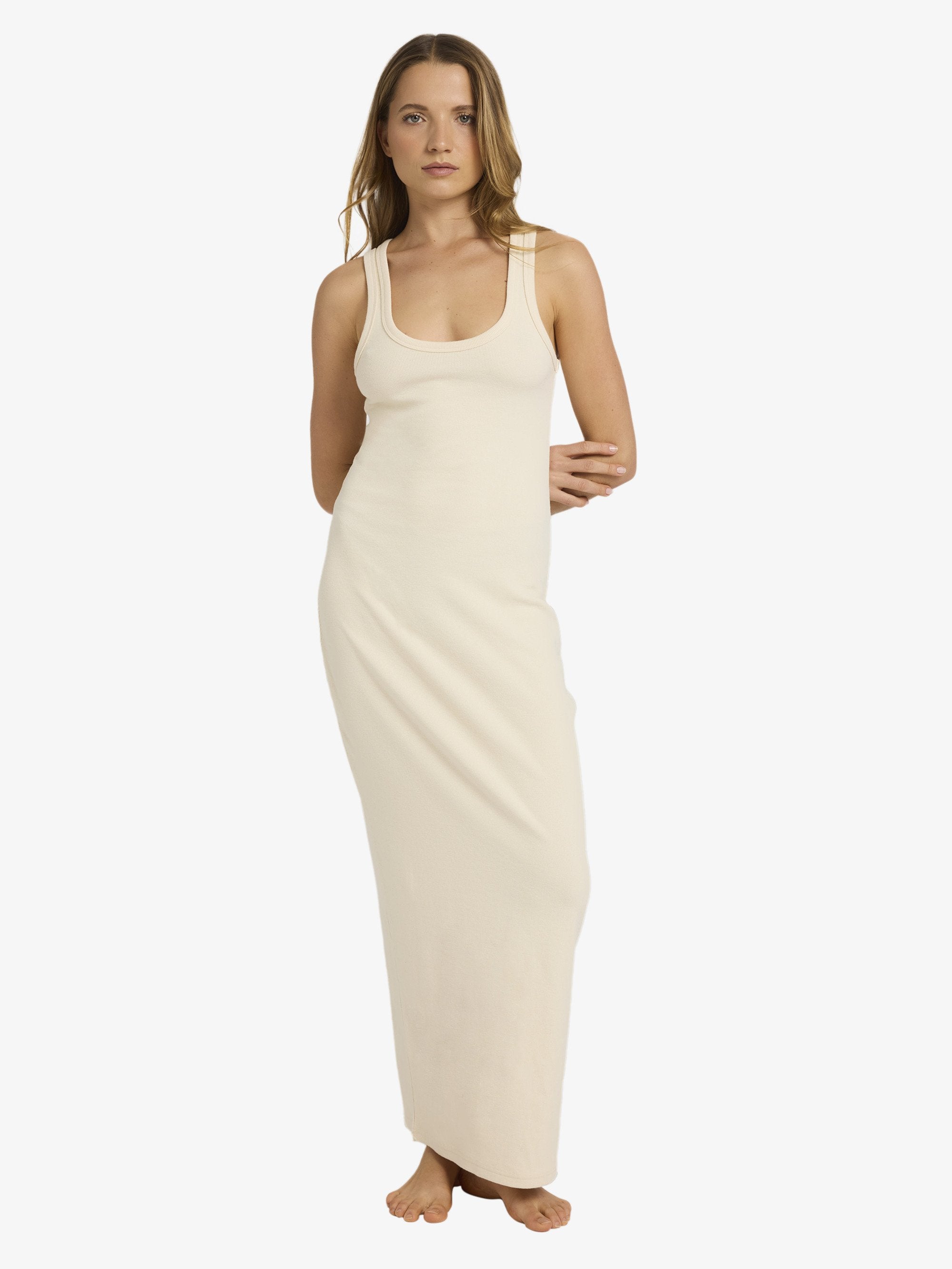 Womens Base Rib Maxi Dress