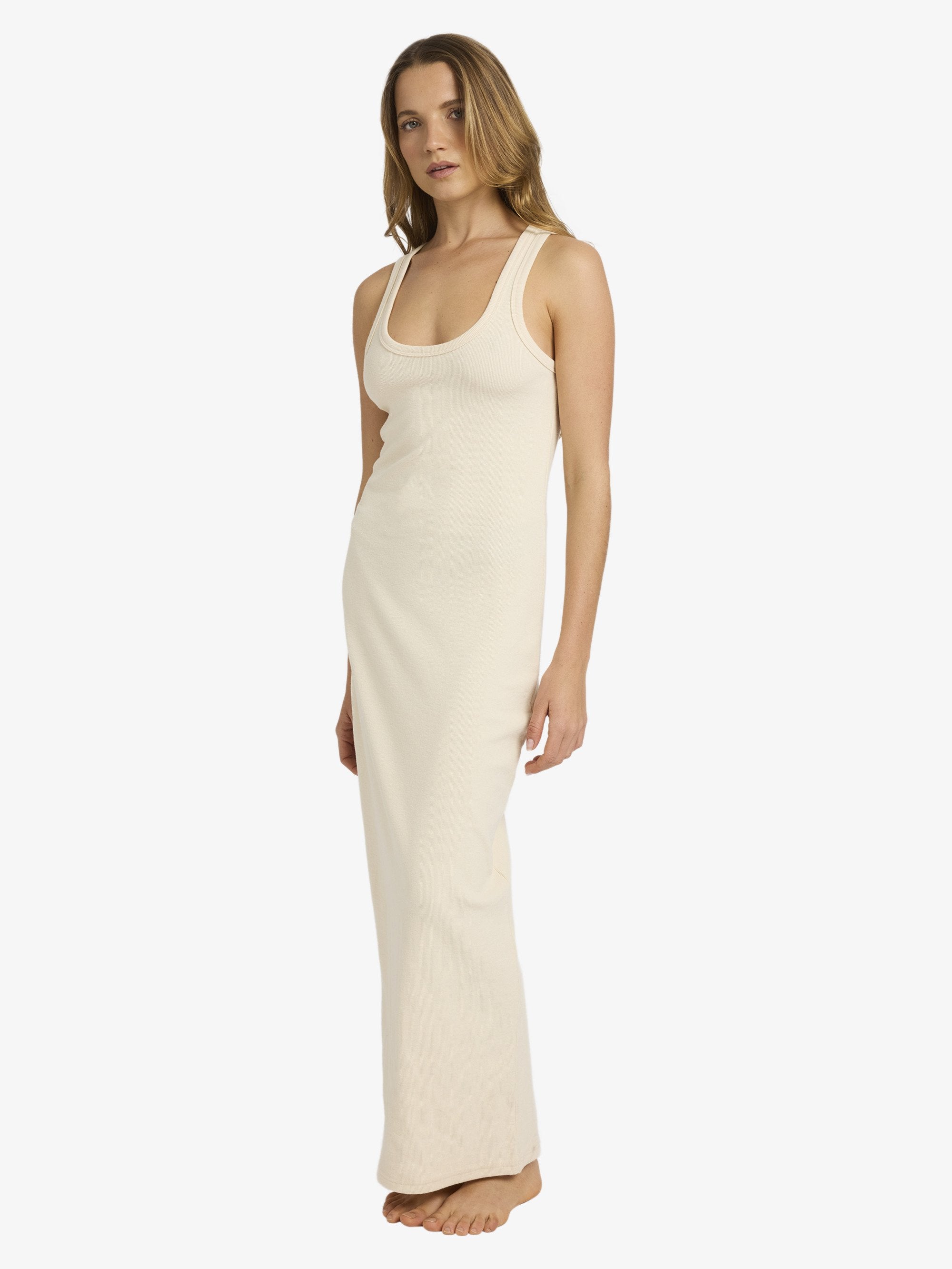 Womens Base Rib Maxi Dress