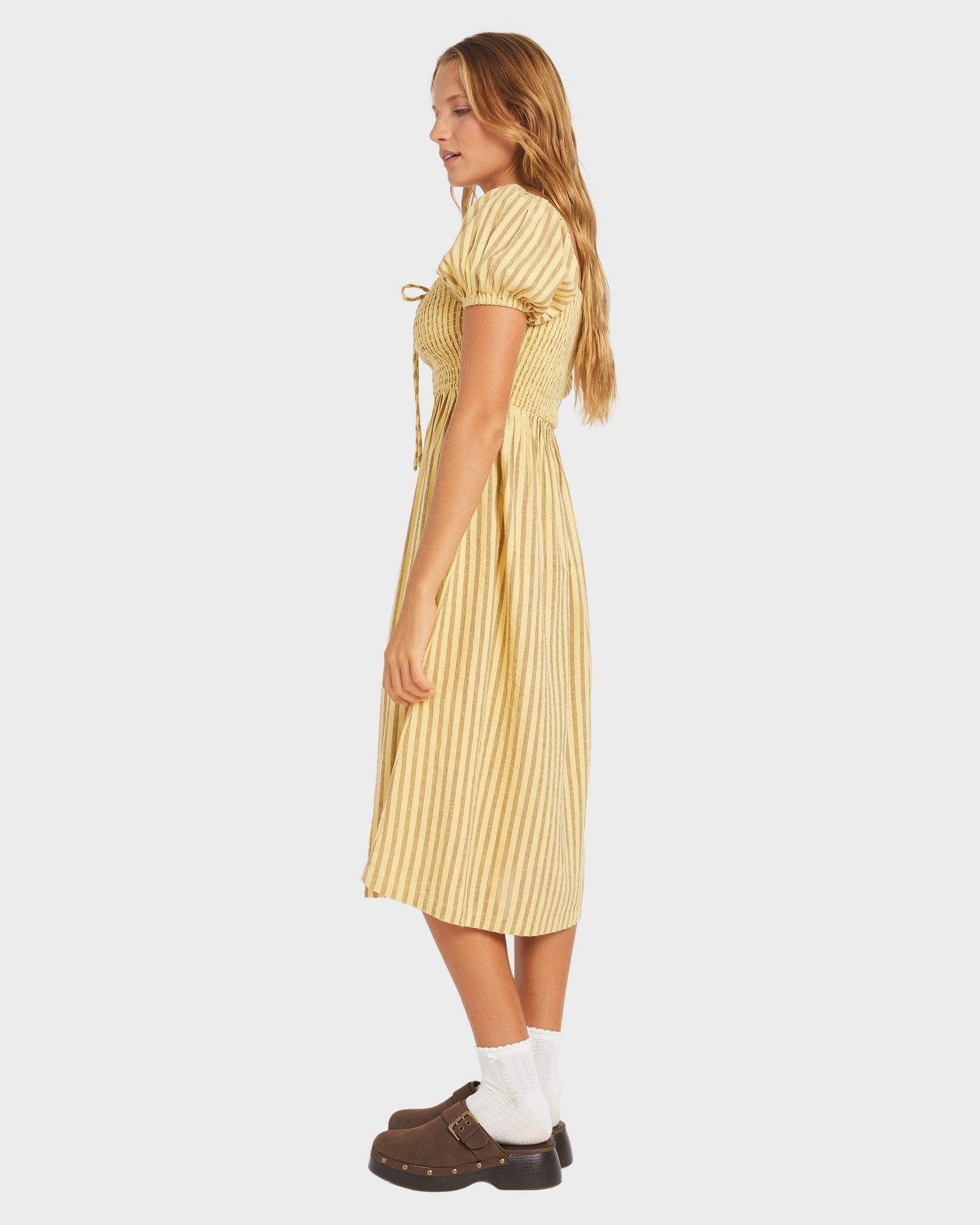 Womens Mercado Stripe Midi Dress