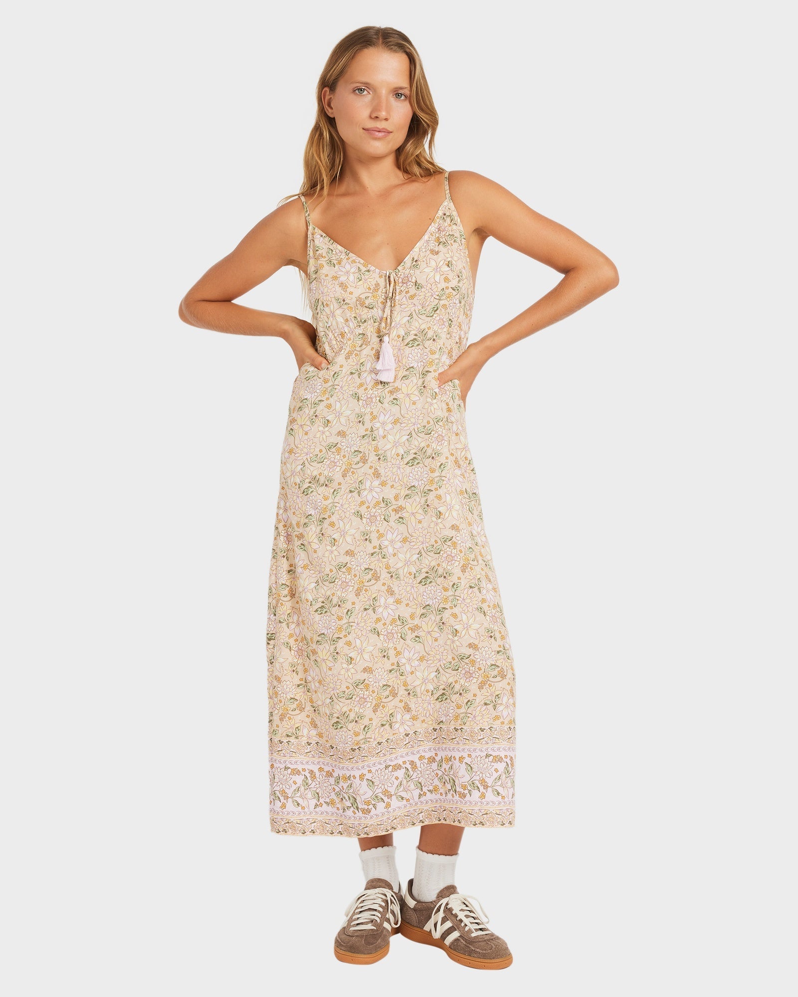 Womens Garland Midi Dress
