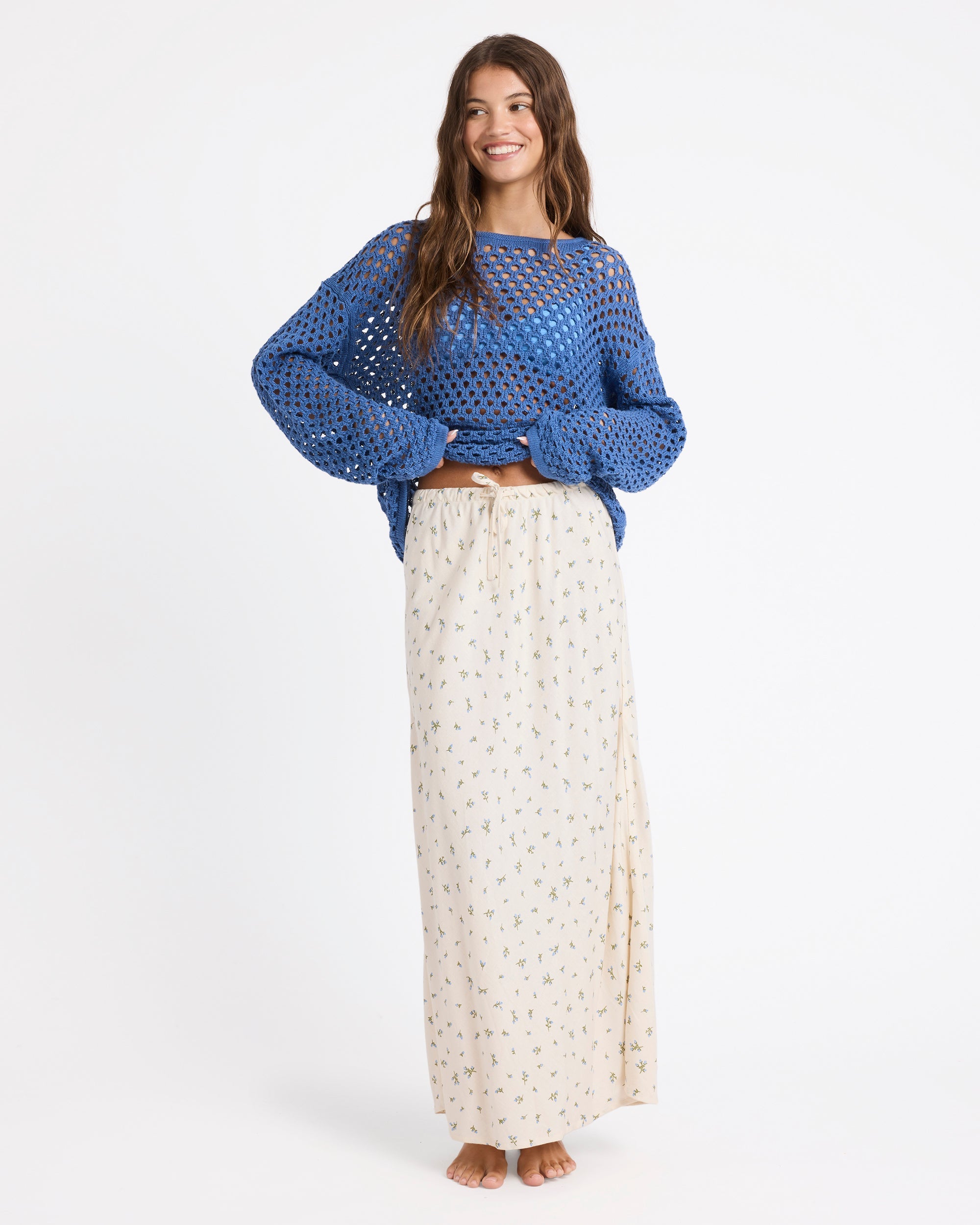 Womens In Bloom Maxi Skirt
