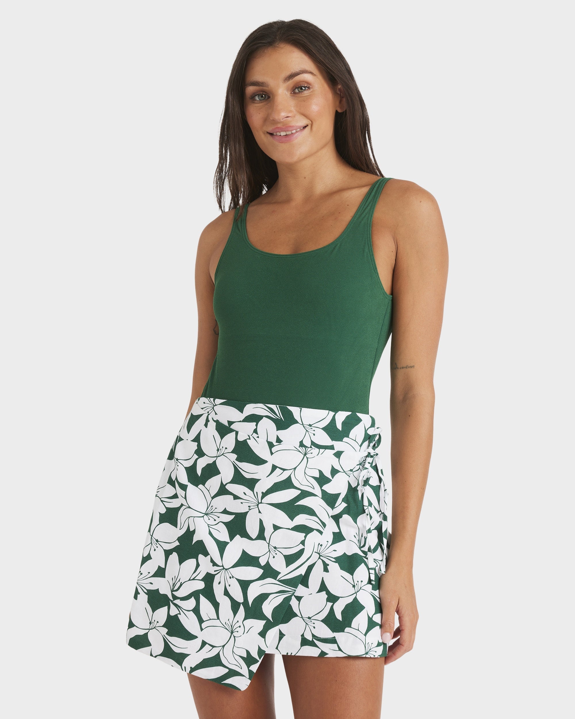 Womens Khloe Wrap Mini Skirt – Roxy