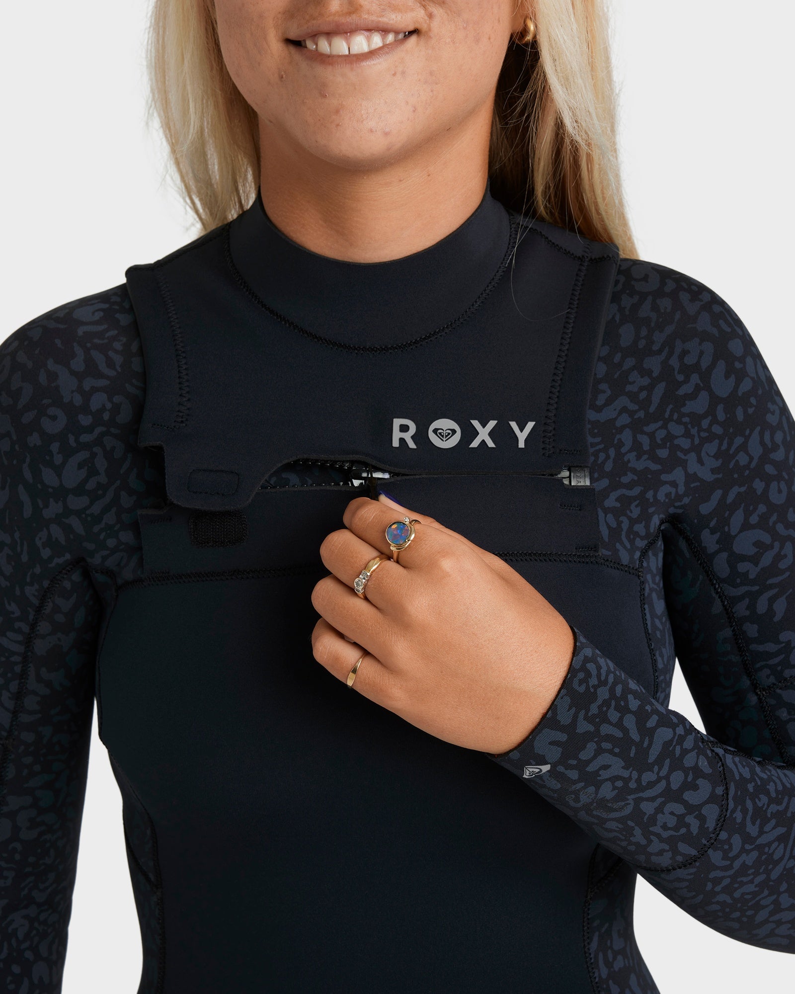 Womens 4/3mm Swell Natural Chest Zip Wetsuit