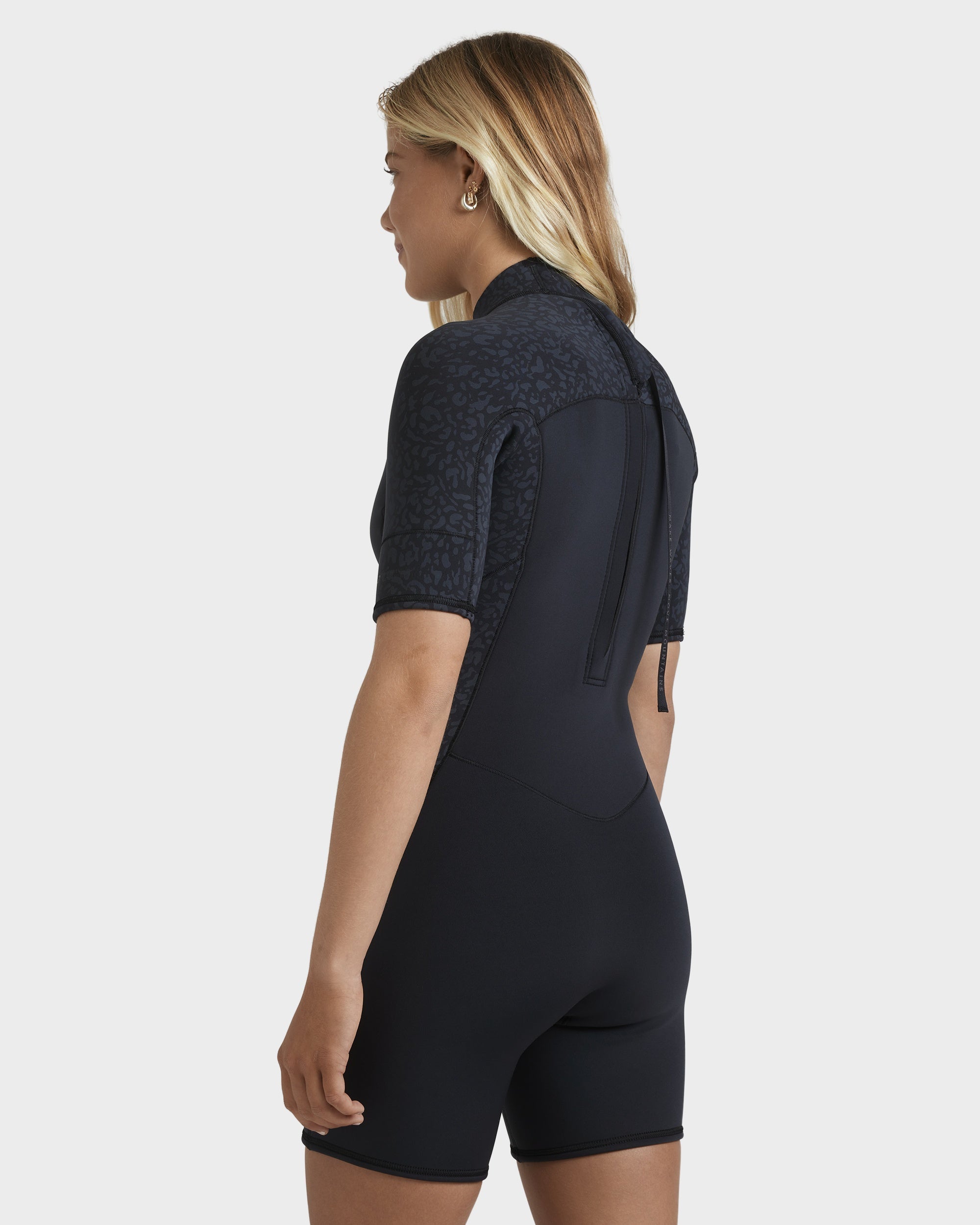 Womens 2mm Swell natural Back Zip Springsuit