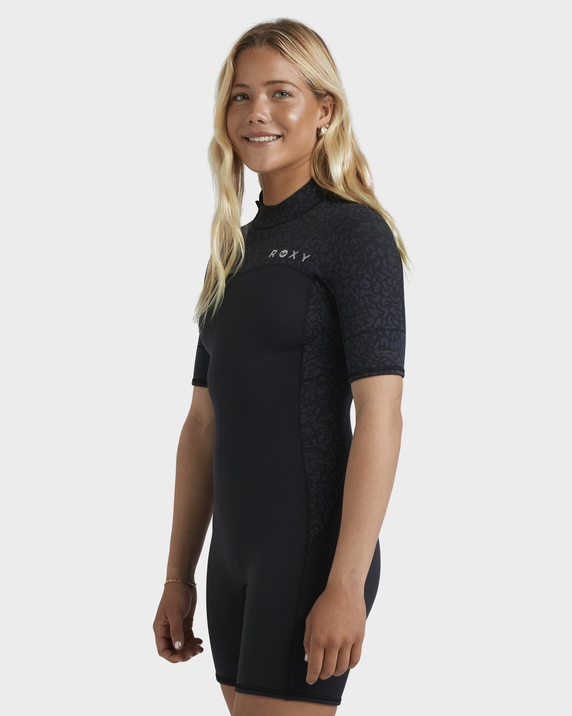 Womens 2mm Swell natural Back Zip Springsuit