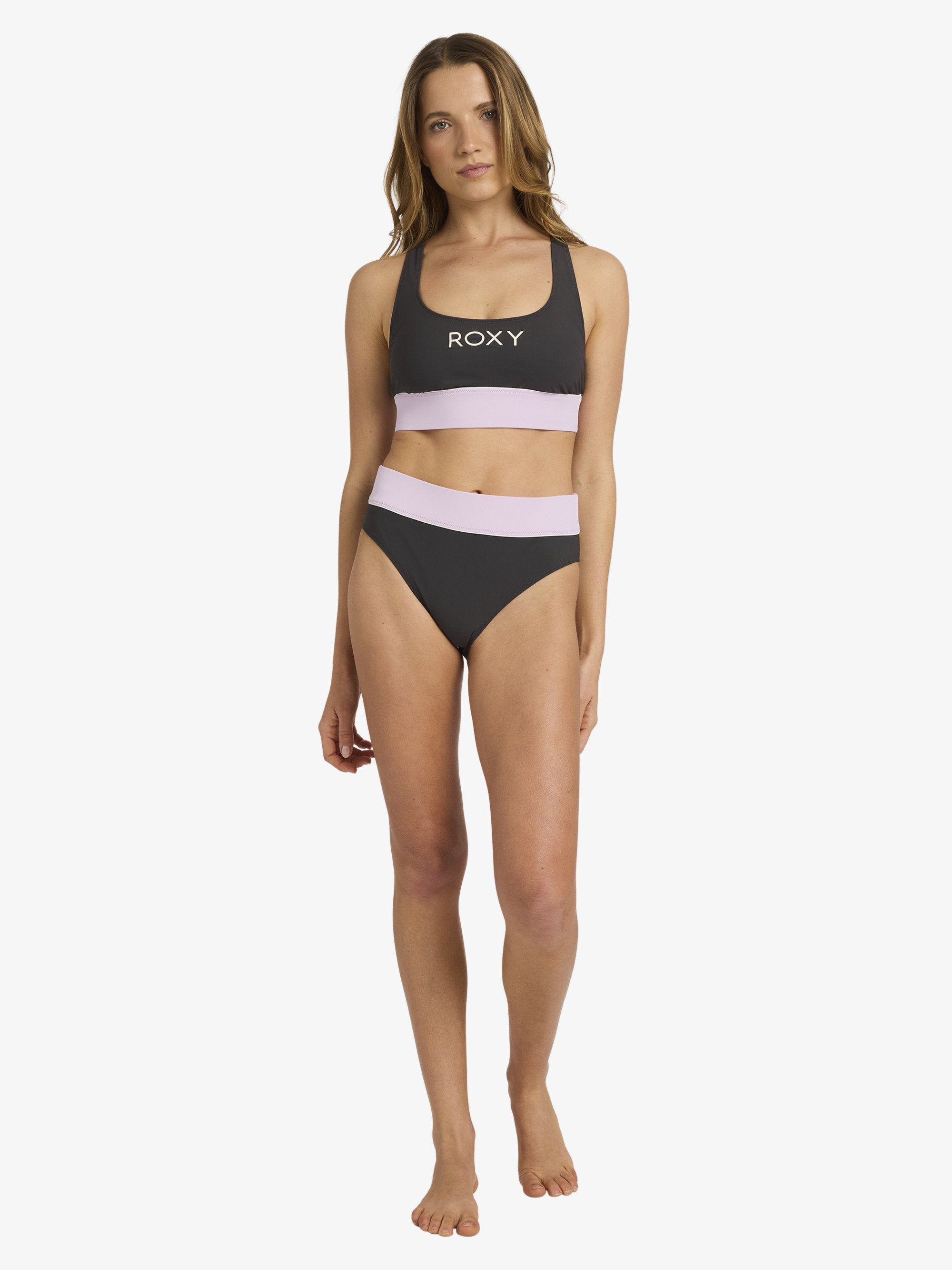 Womens Roxy Active C Block Bikini Top