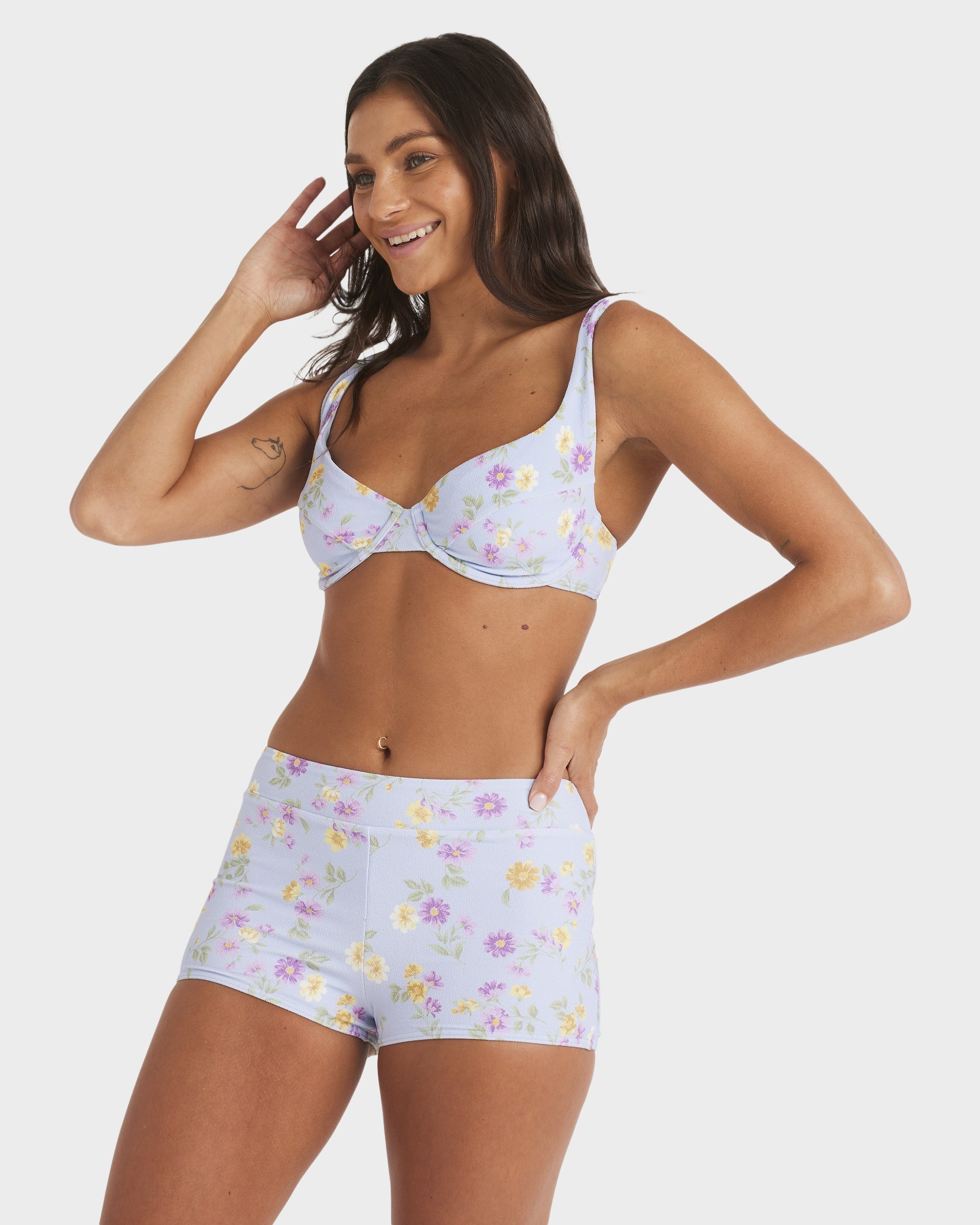 Womens Wildflower High Waist Bikini Bottom