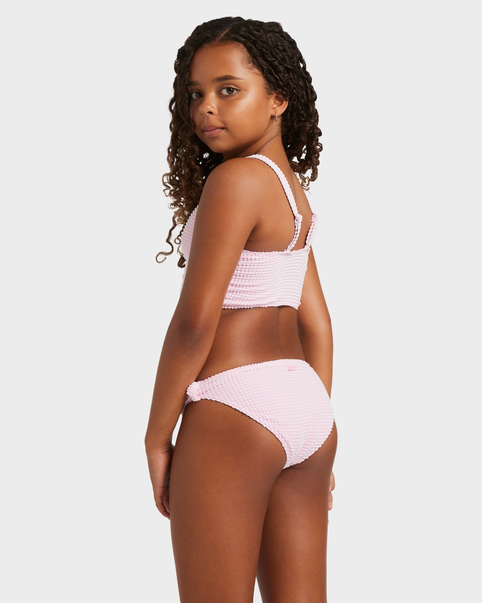 Girls 8-16 Daisy Check Crop Two Piece