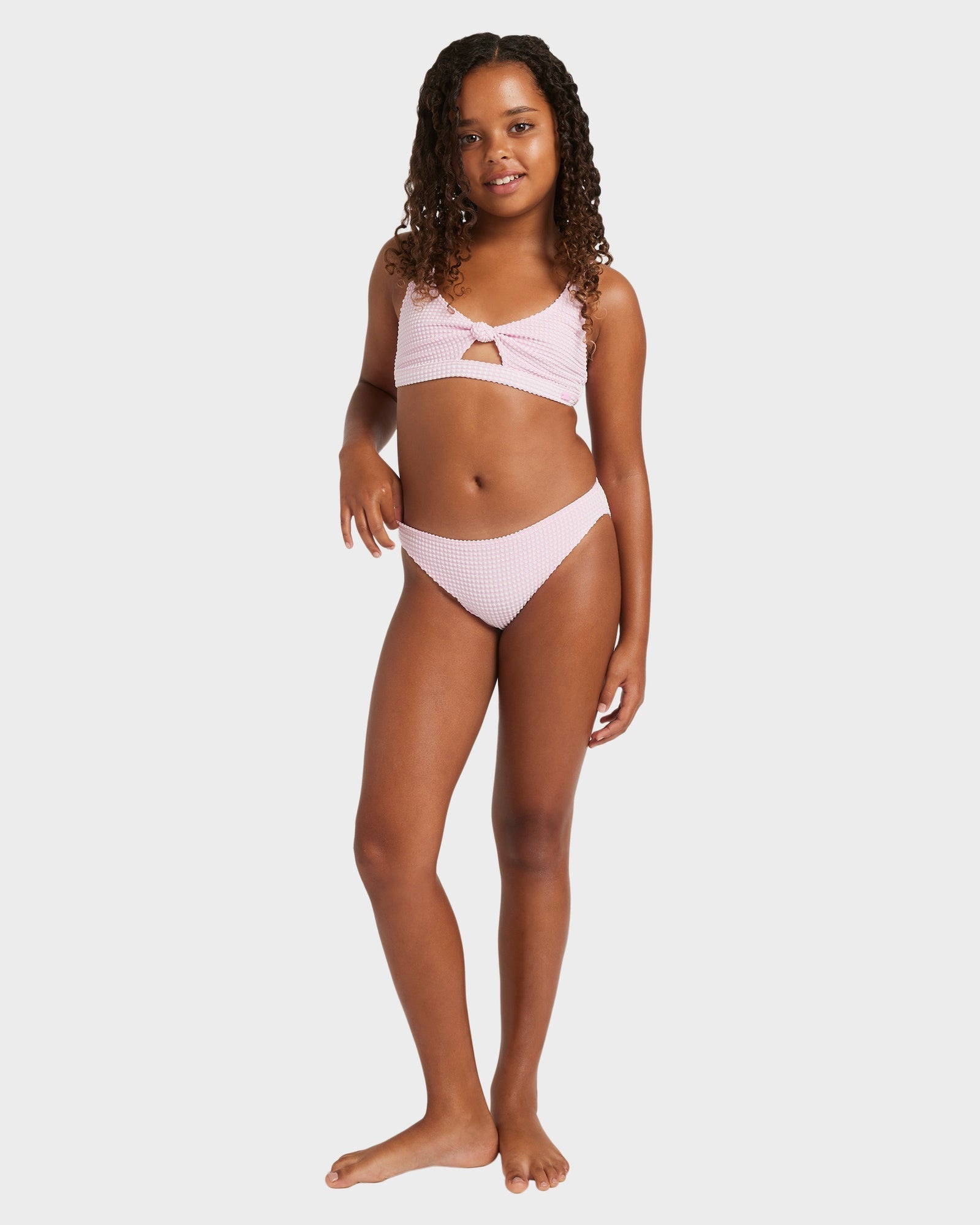 Girls 8-16 Daisy Check Bralette Two Piece