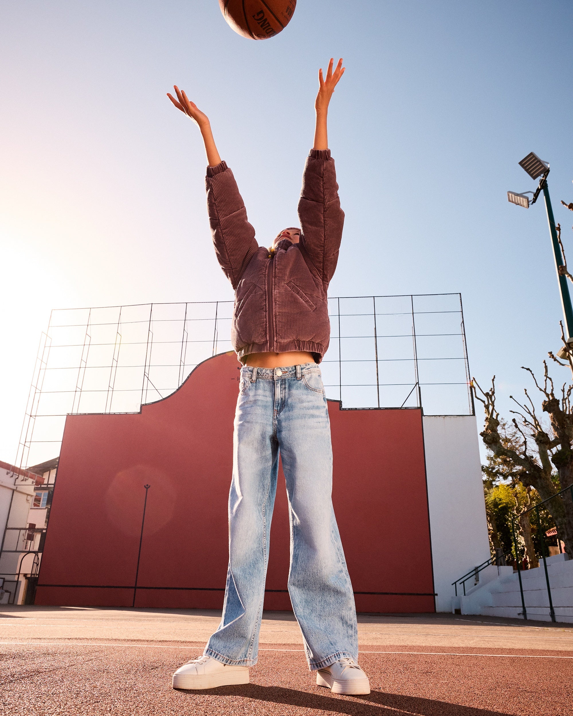 Girls 8-16 Milla Wide Mid Leg RG Denim Jeans