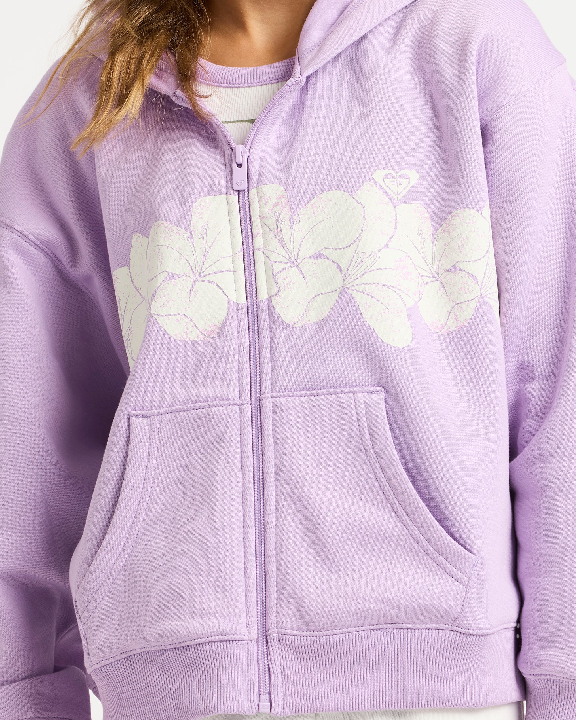 Girls 4-16 Midnight Hike Brushed Zip Up Hoodie – Roxy