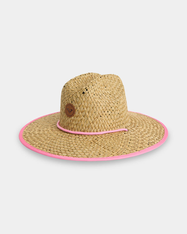 Girls 8-16 Pina To My Colada Solid Straw Hat