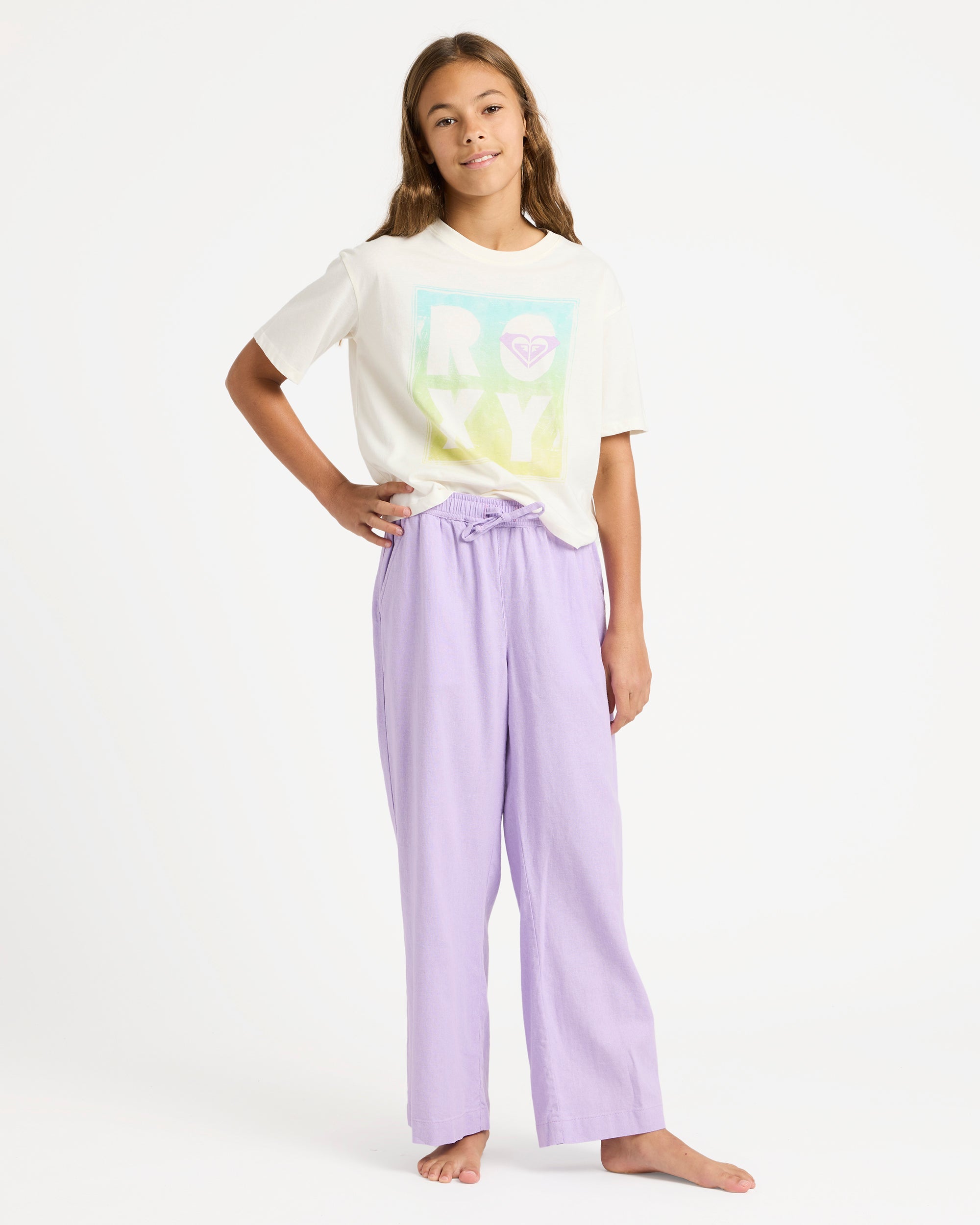Girls 4-16 Lekeito Break Linen Pants