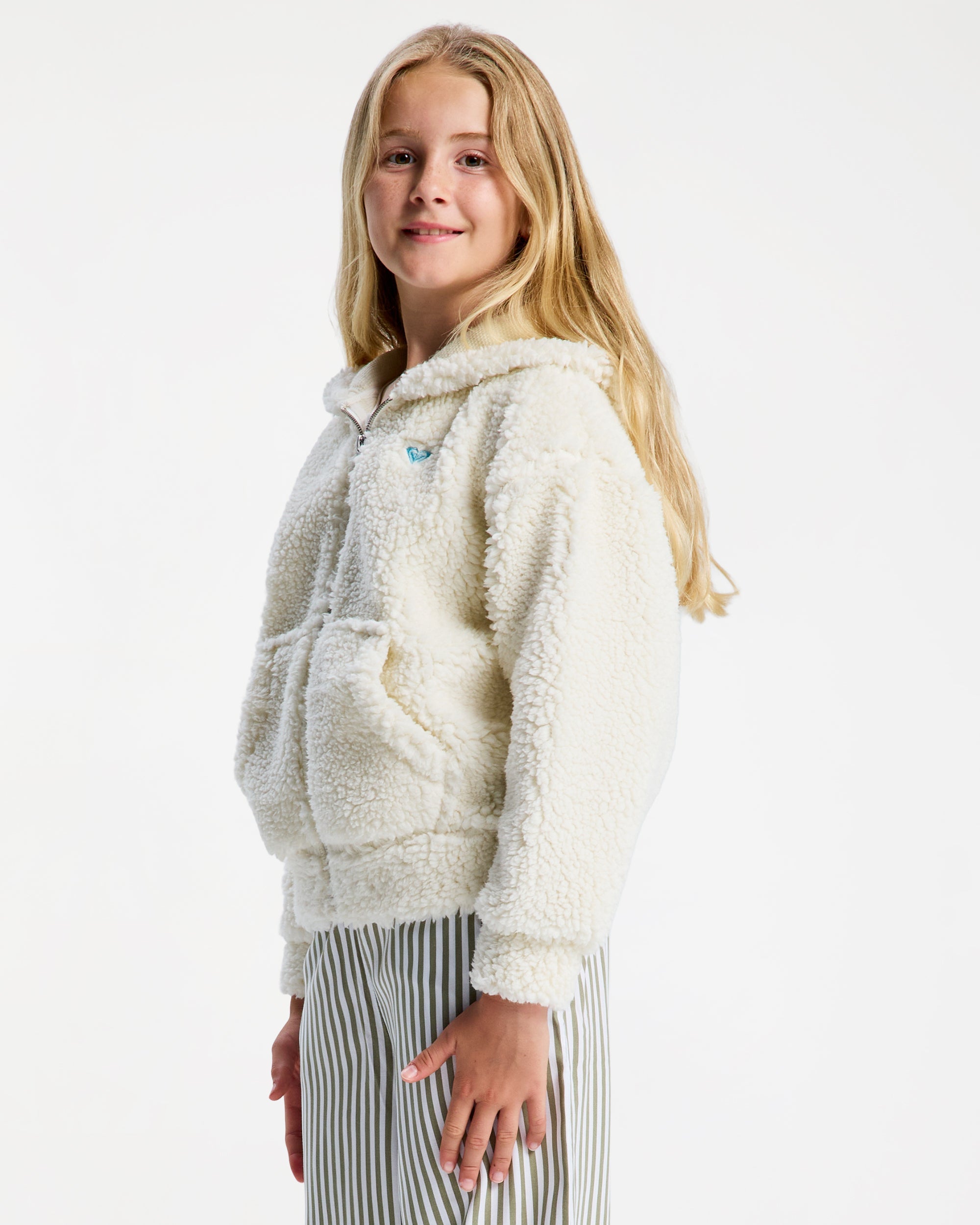 Girls 4-16 Back to Full Fleece Jacket