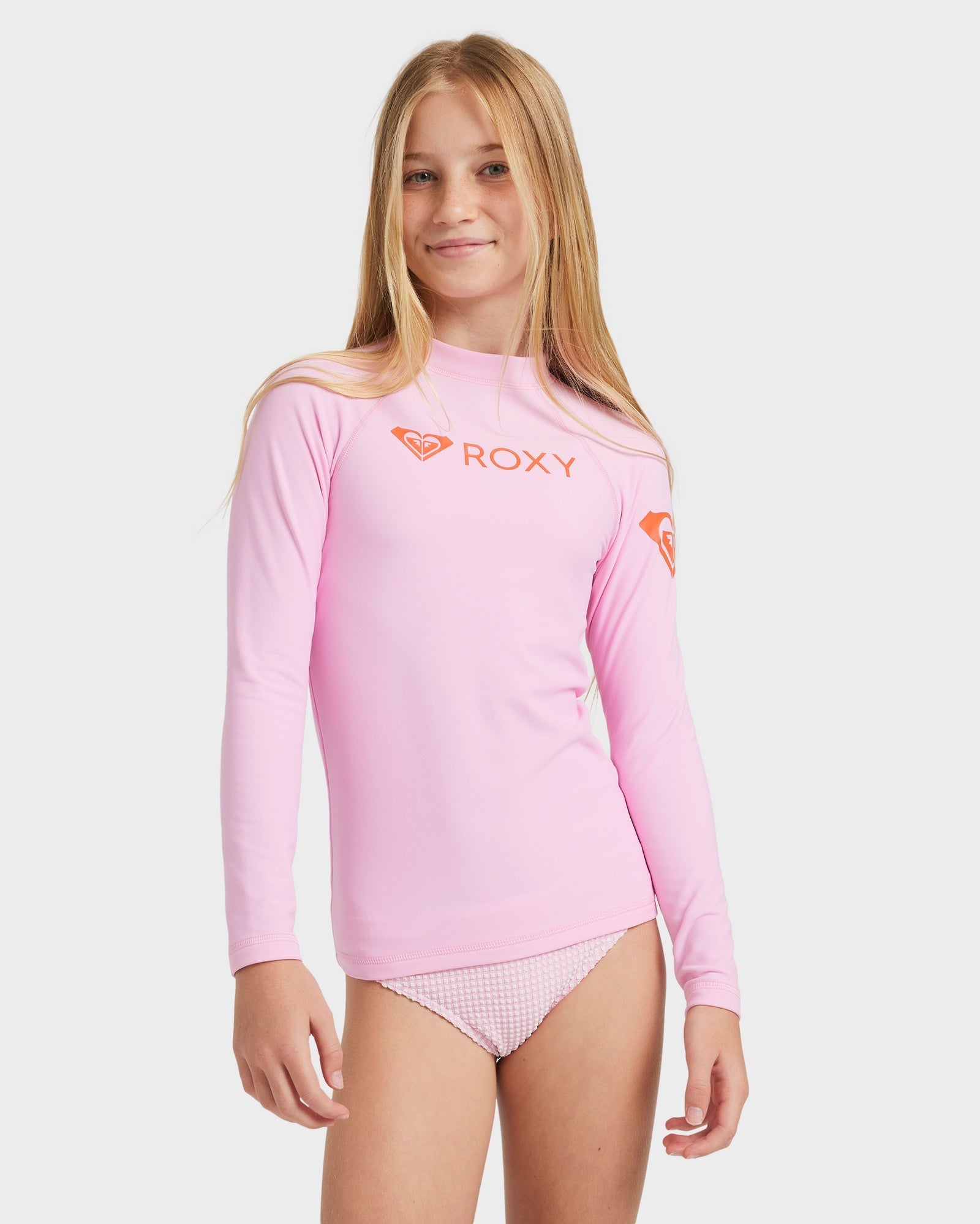 Girls 8-16 Heater Long Sleeve Rash Vest