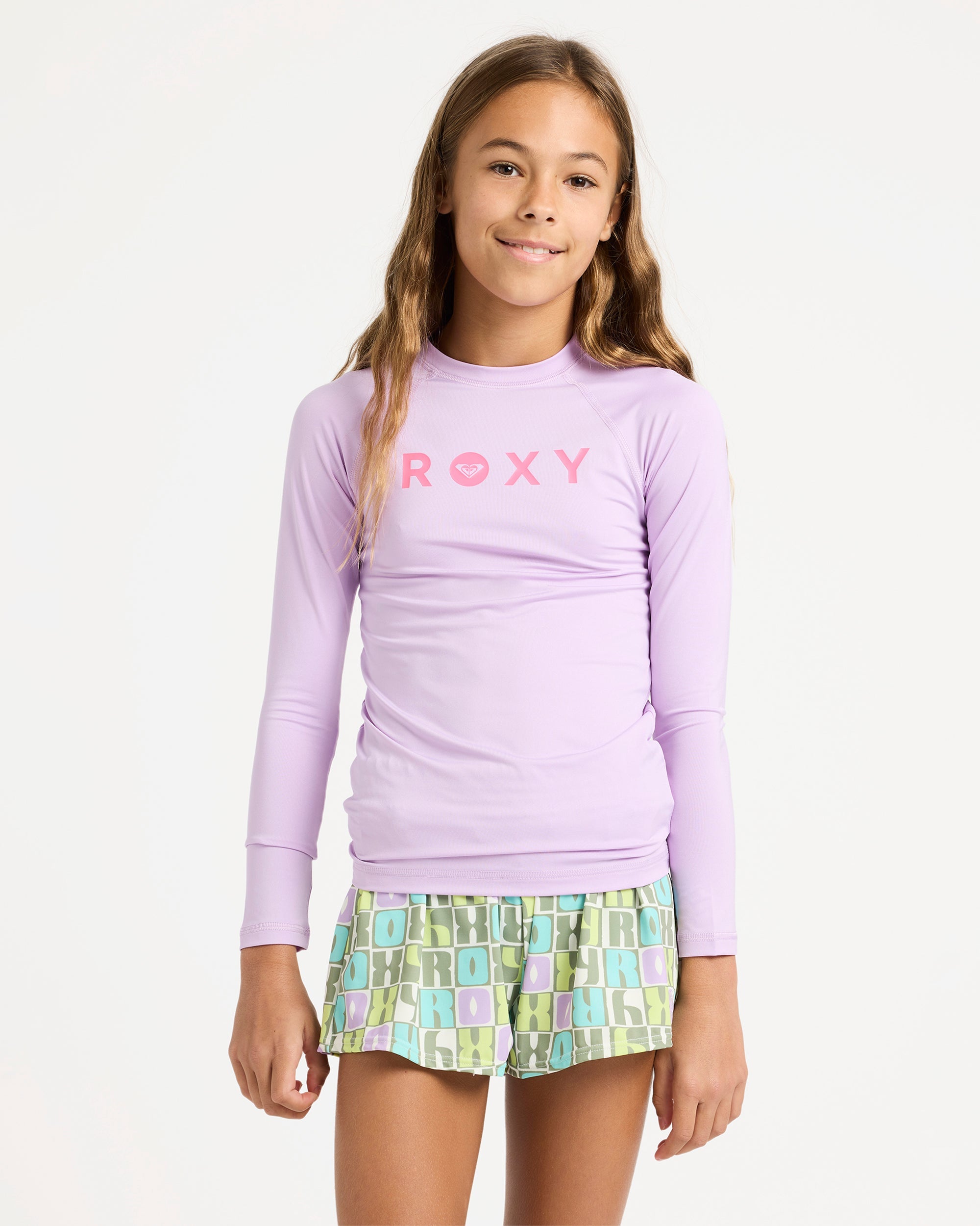 Girls 6-16 Essentials Long Sleeve Lycra Rash Vest