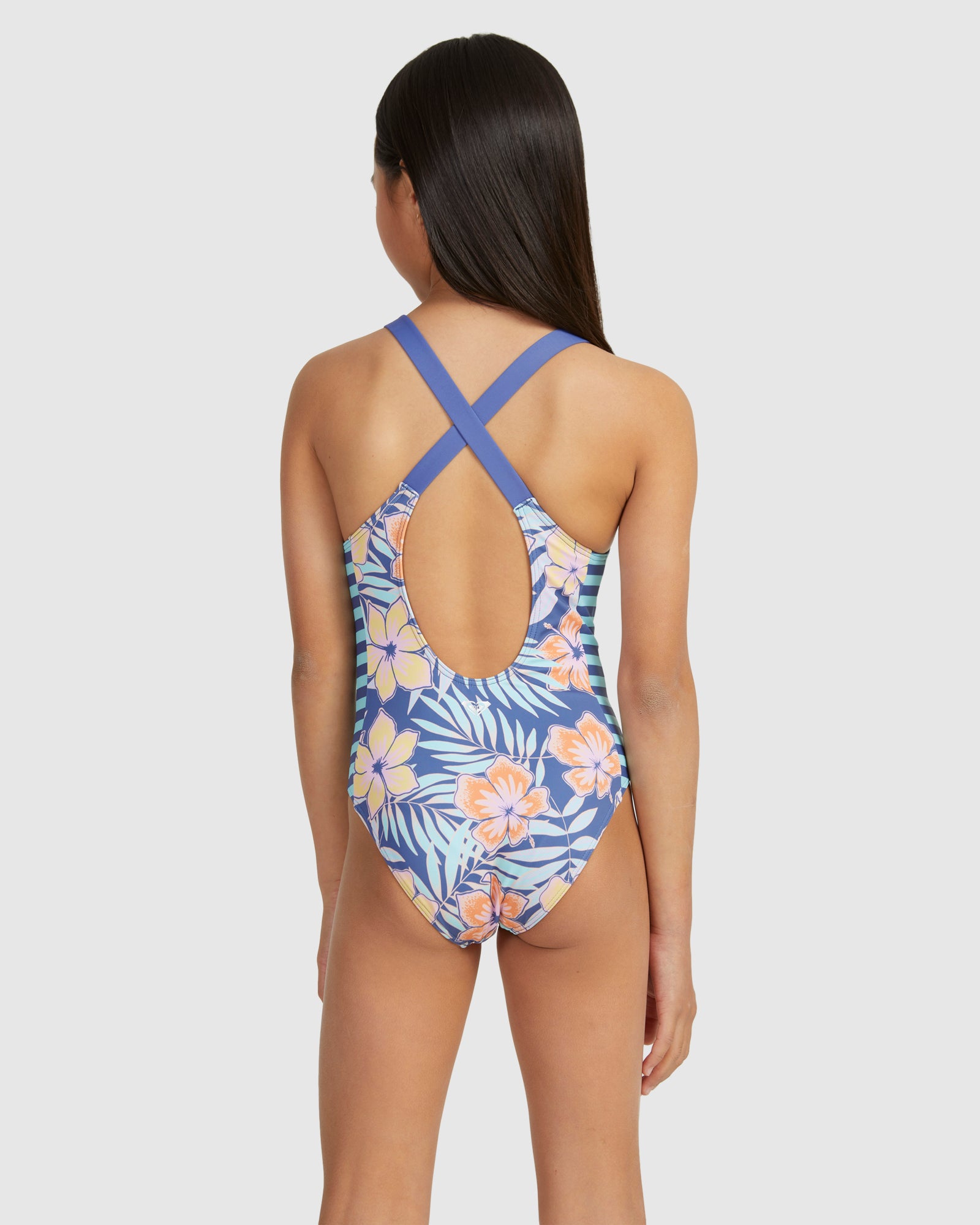 Girls 6-16 Funky Palm One Piece One Piece Swim