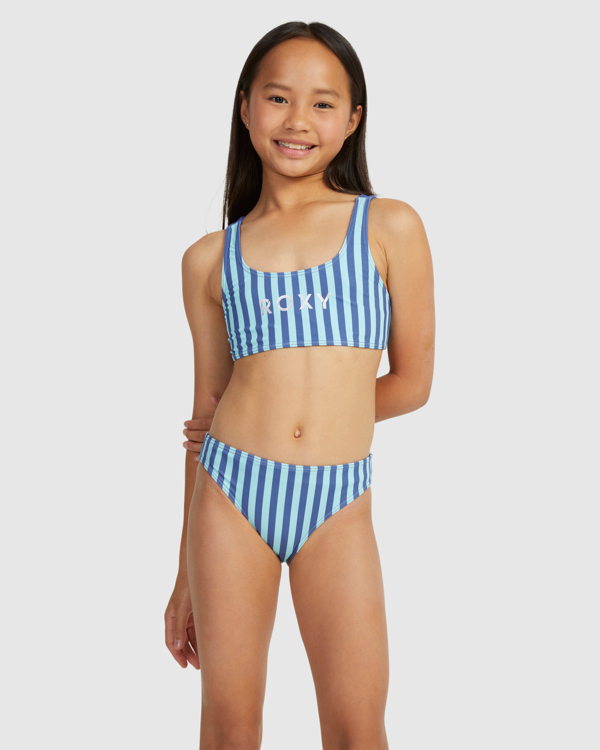 Girls 8-16 Serenity Stripe Bralette Set Bikini