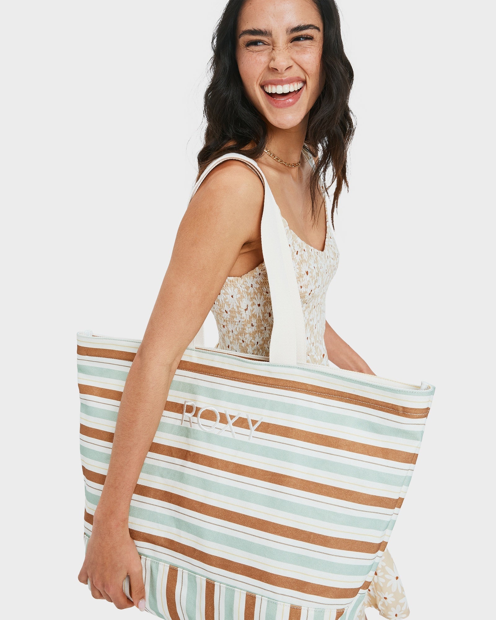 Stripy Beach Tote Bag