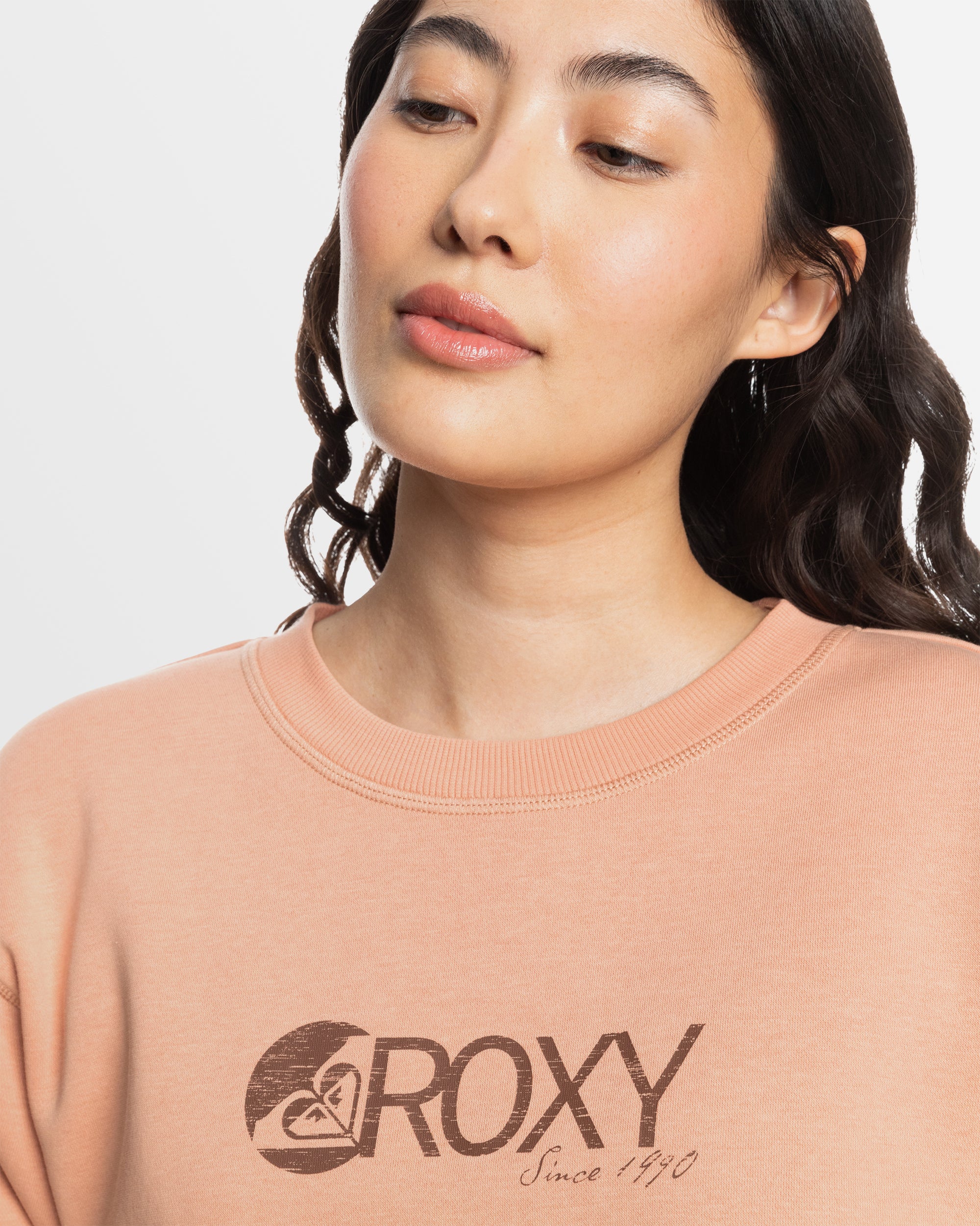 Womens Surf Stoked Pullover Sweatshirt - CAFE CREME | Roxy AU
