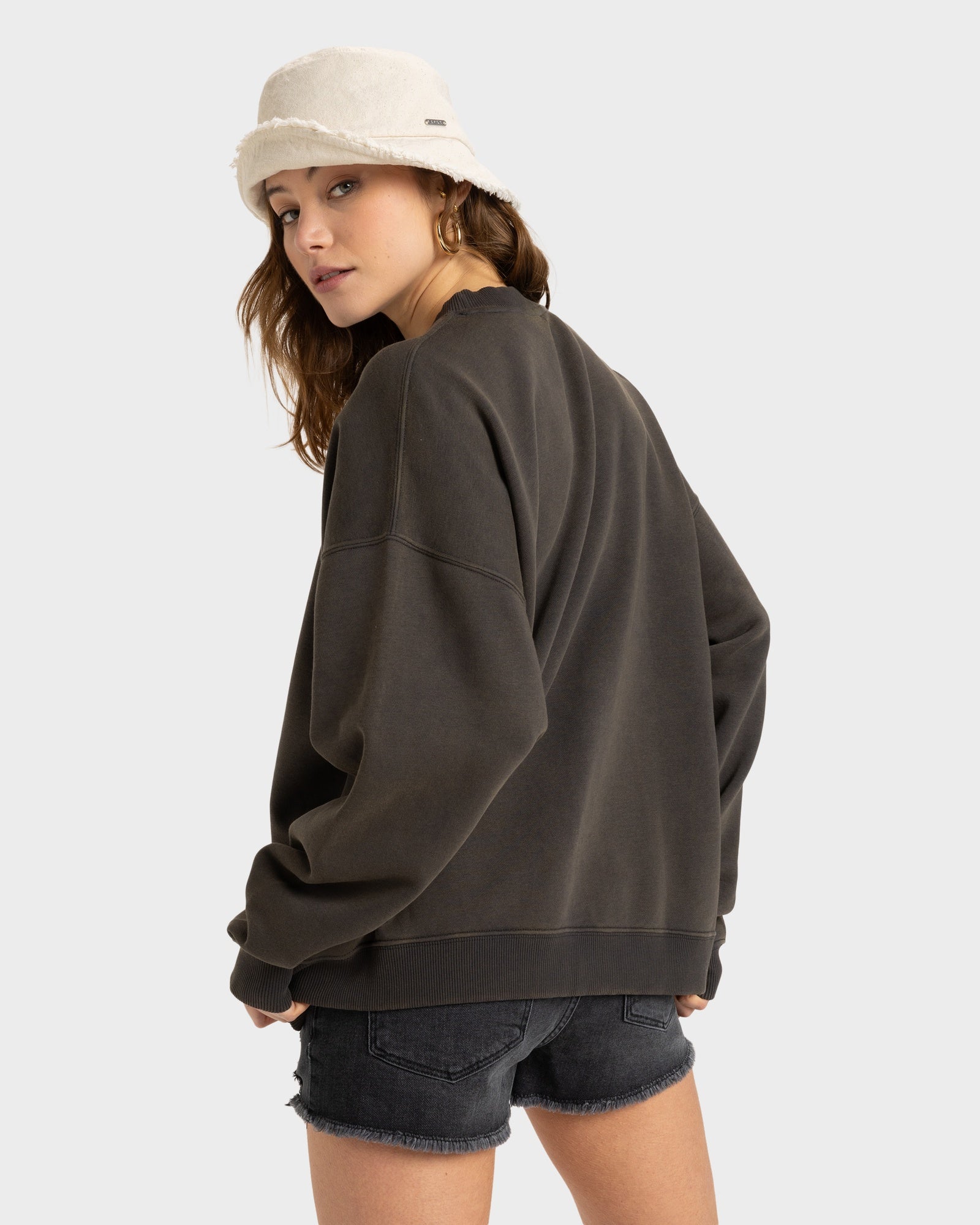 Womens Lineup Oversized Crew Neck